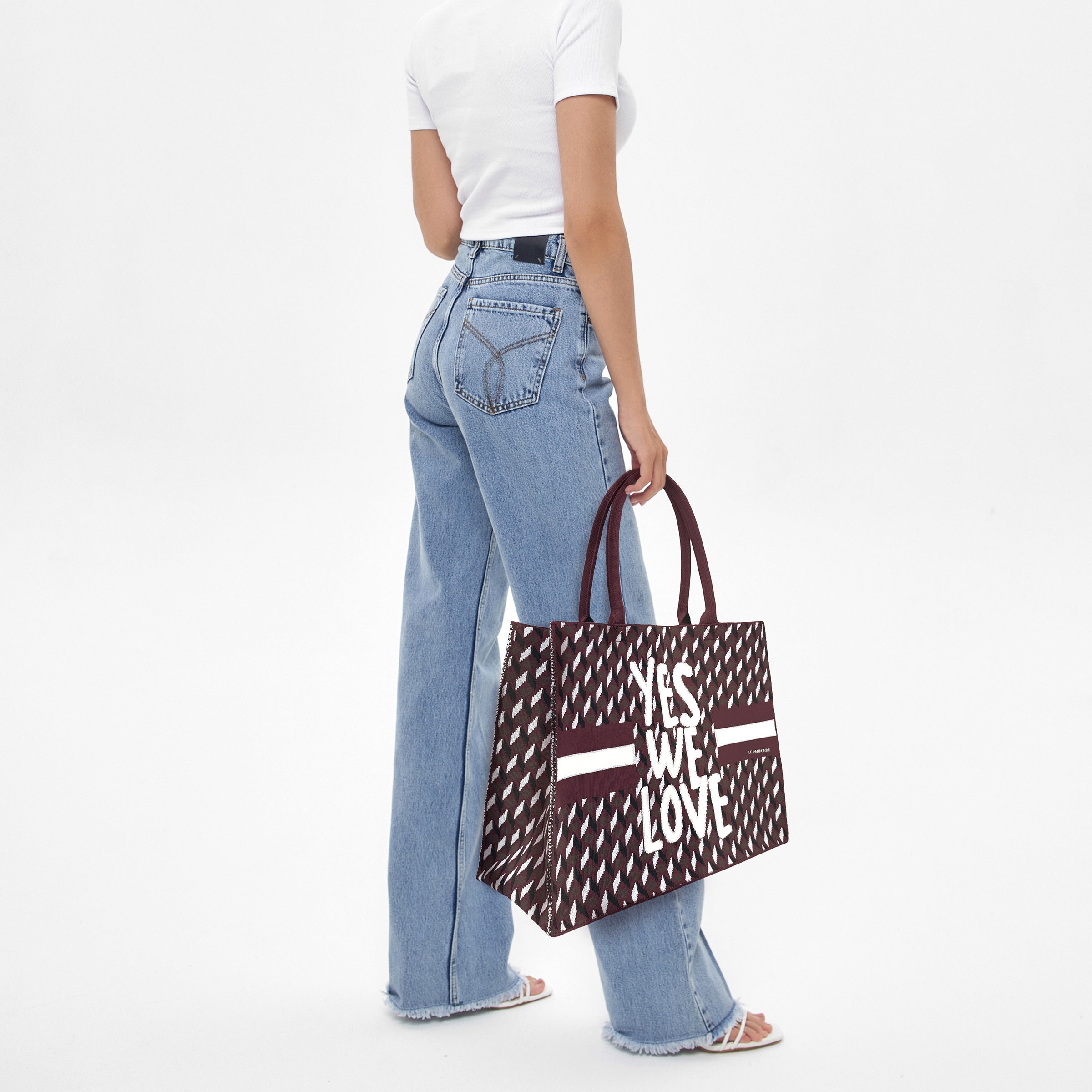 Shopping Grande Bella colore bordeaux - Fili Folli | Le Pandorine