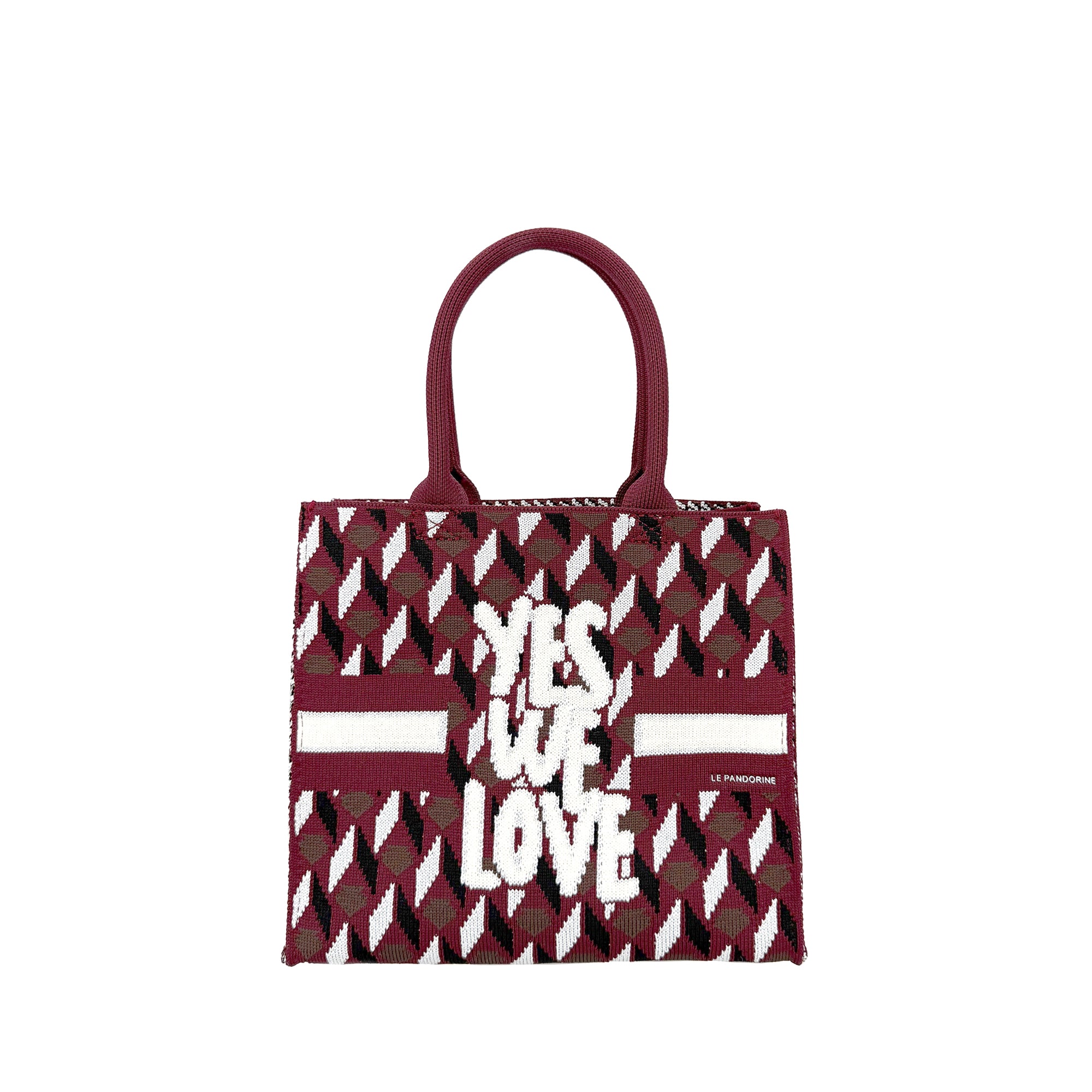 Shopping piccola Bella colore bordeaux - Fili Folli | Le Pandorine