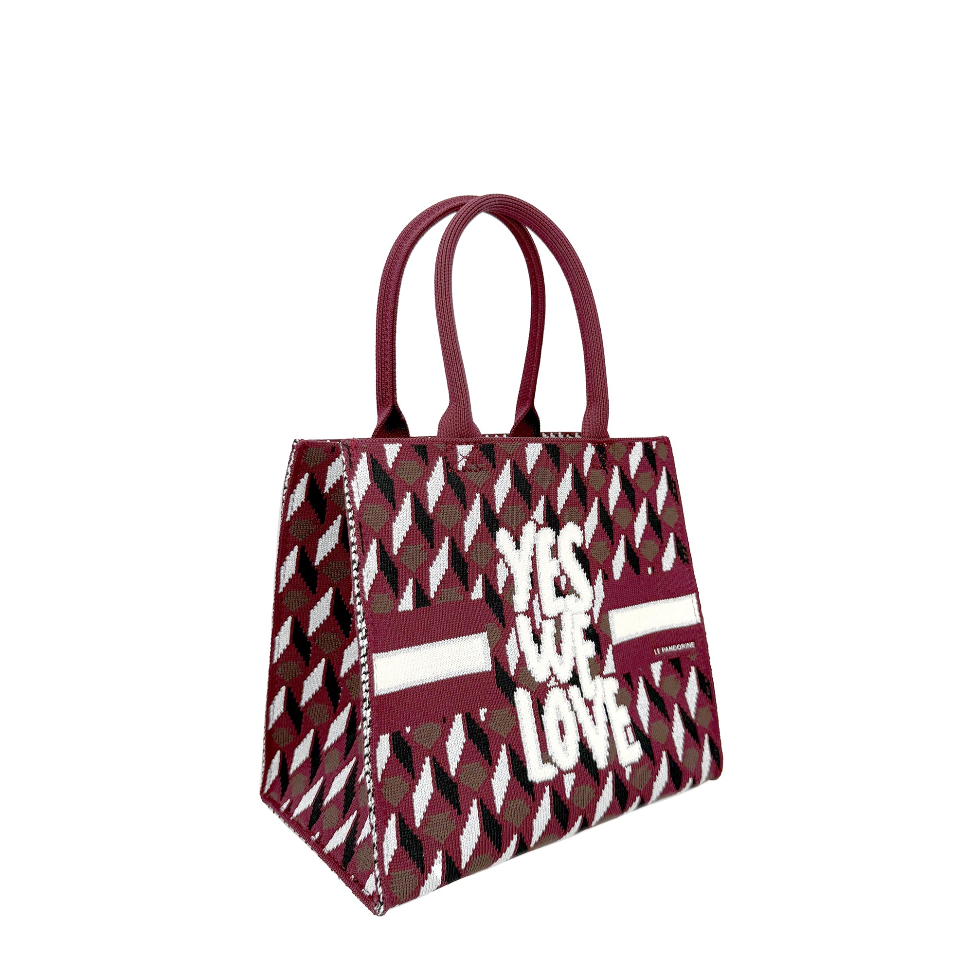 Shopping piccola Bella colore bordeaux - Fili Folli | Le Pandorine