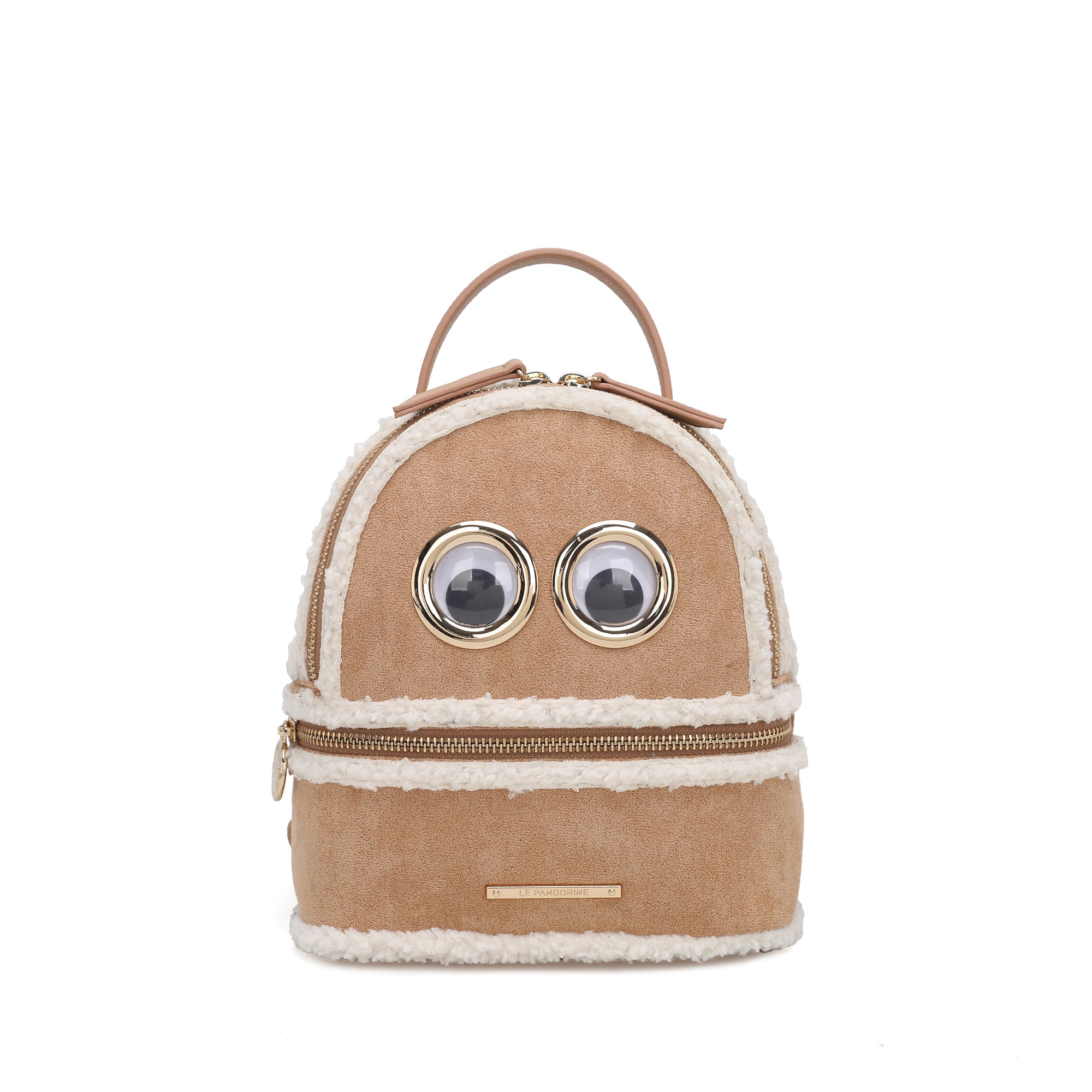 Zaino piccolo Eyes colore biscotto - Zaini e Zainetti Donna | Le Pandorine