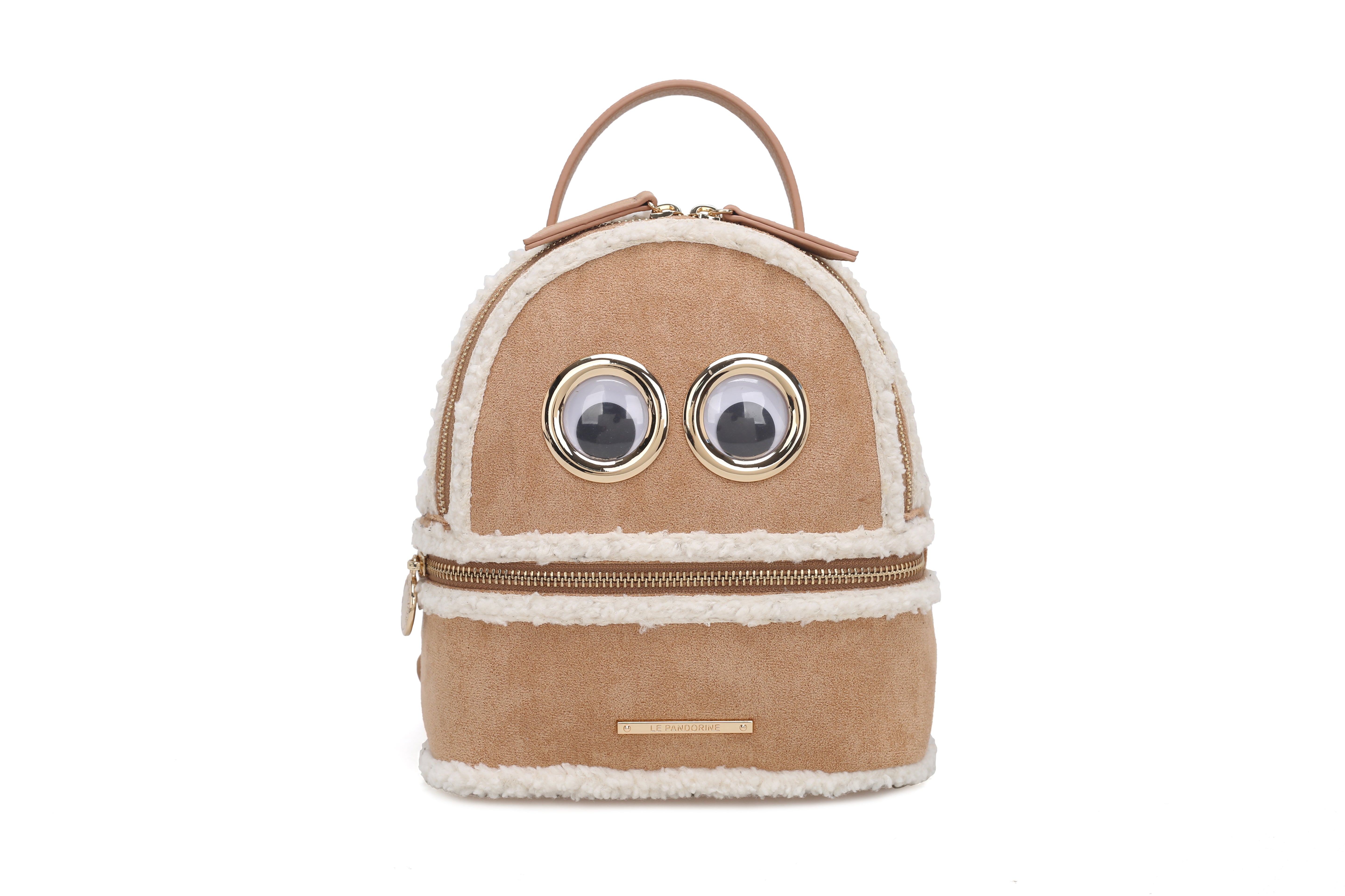 PF2522B35.C07 - Zaino piccolo Eyes colore biscotto - MARRONE | Le Pandorine