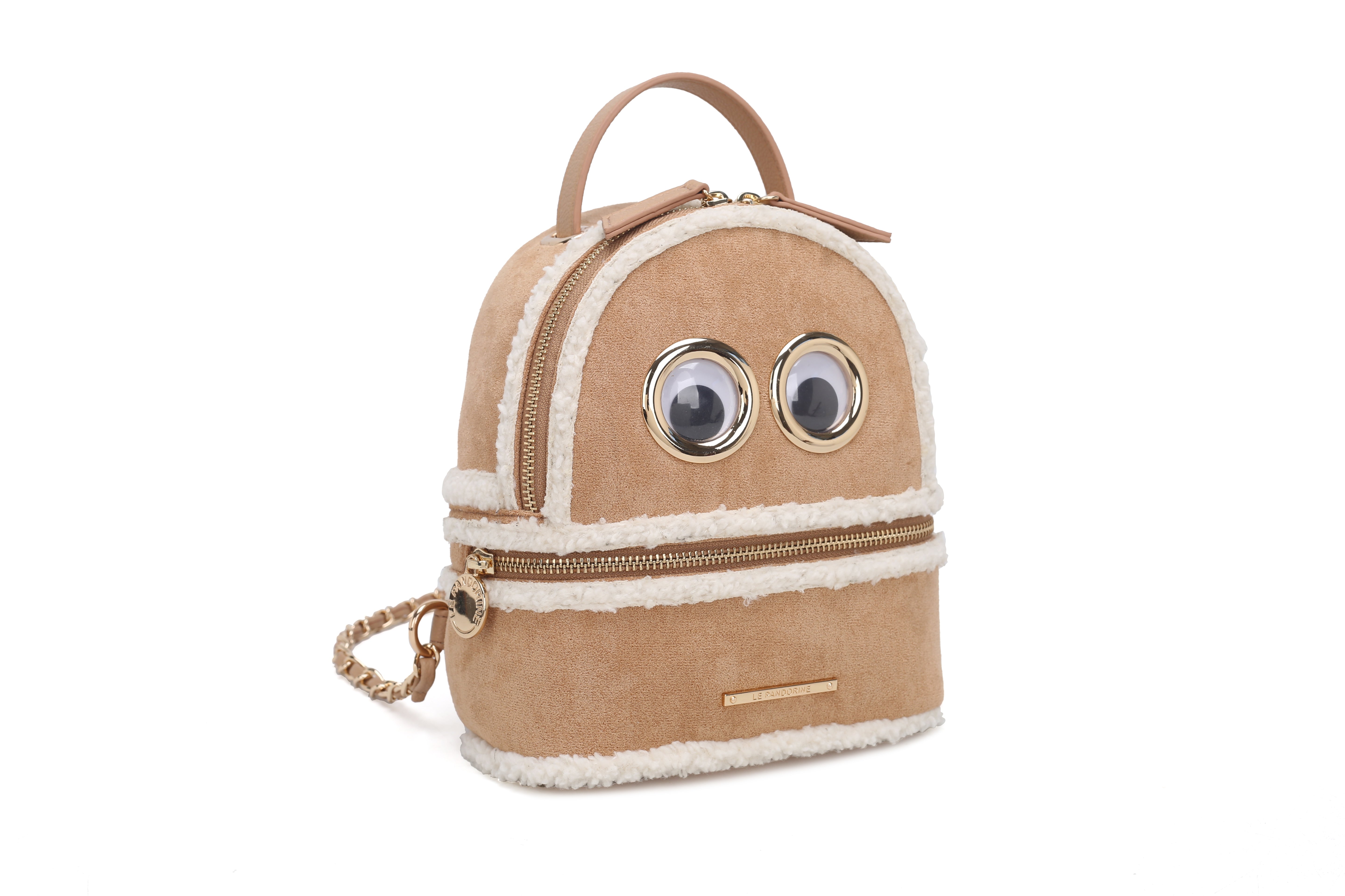 PF2522B35.C07 - Zaino piccolo Eyes colore biscotto - MARRONE | Le Pandorine