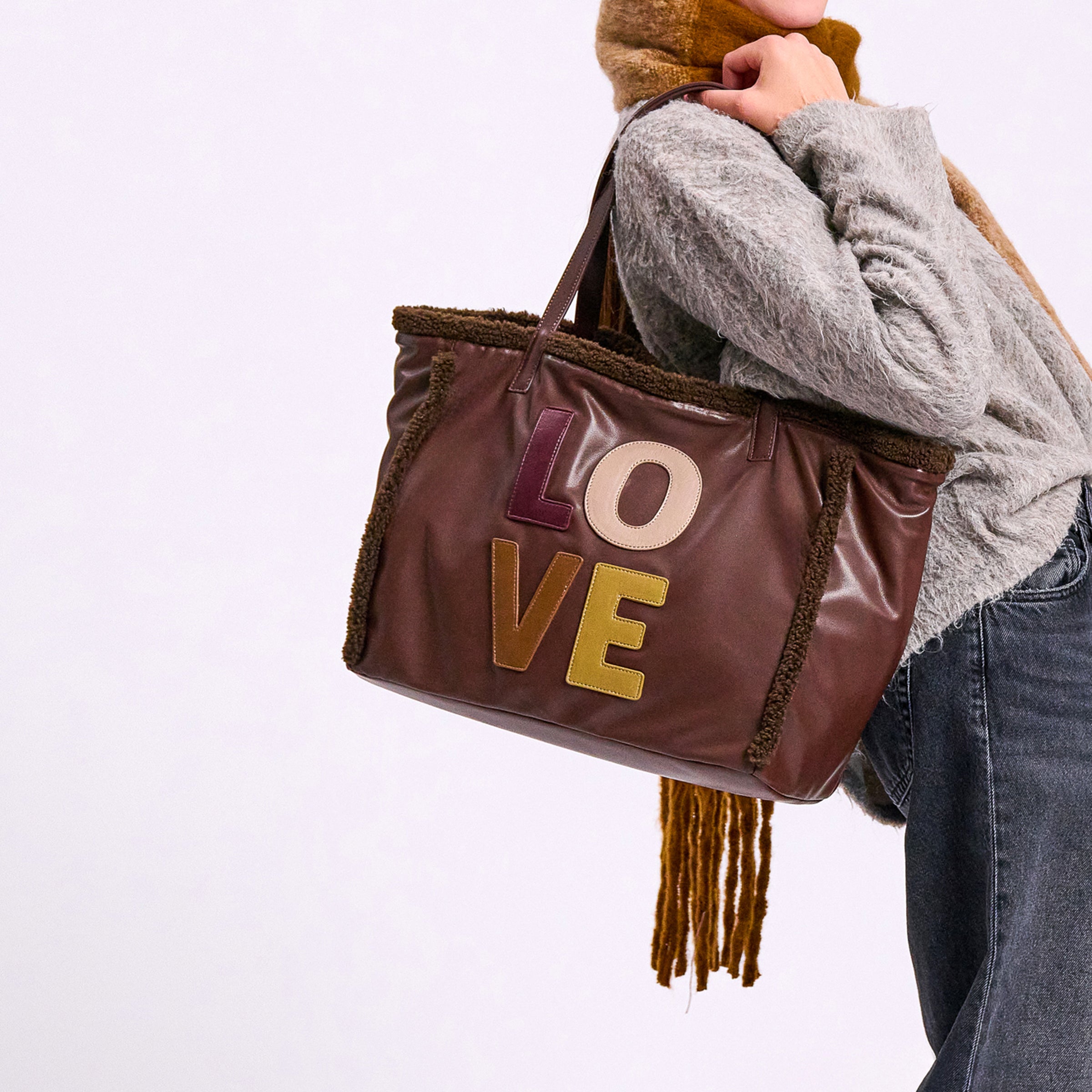 Shopping Grande Gabry colore testa di moro - Collezione Fall Winter | Le Pandorine