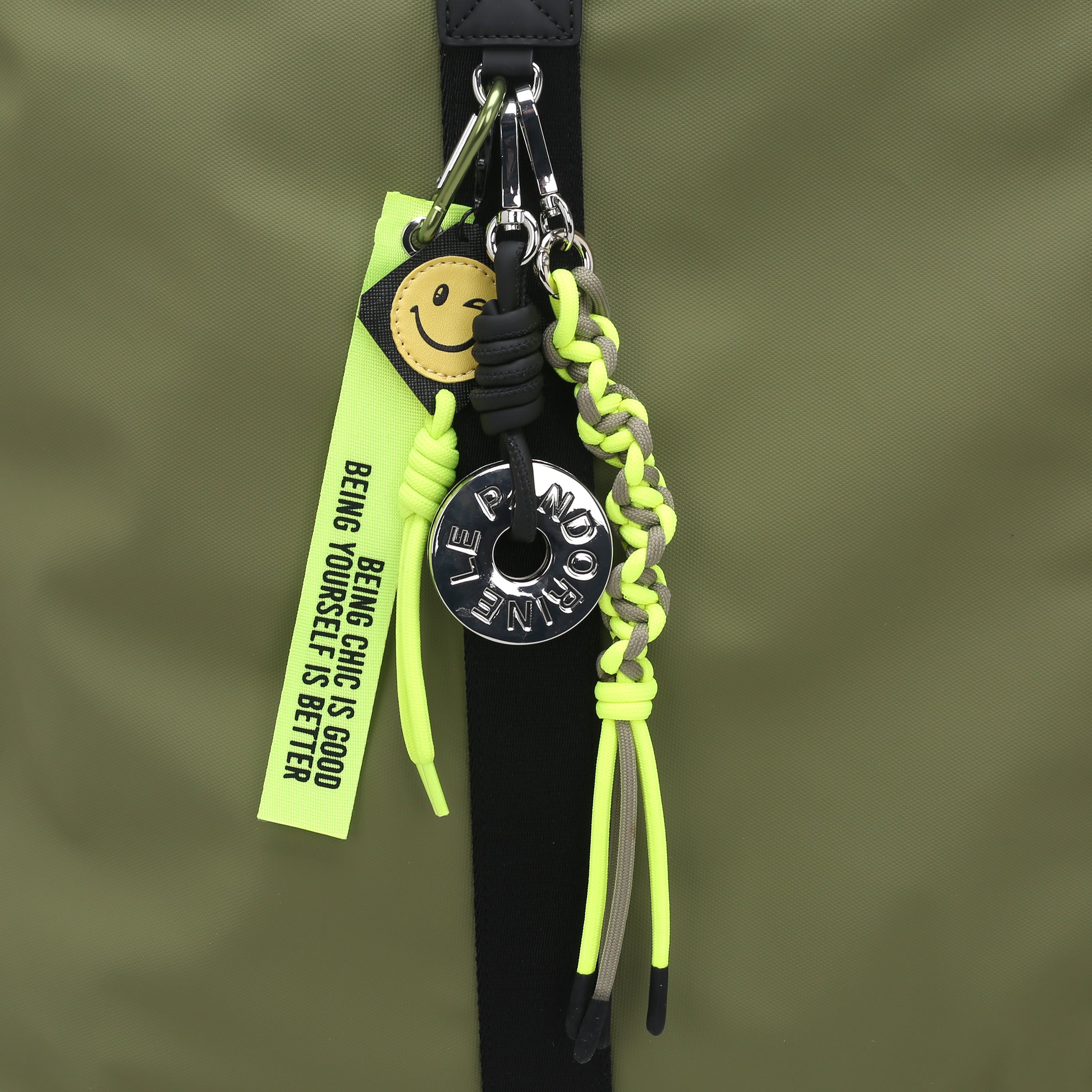 PF2525B80.C42 - Shopping bag grande Ginevra colore verde oliva - VERDE | Le Pandorine