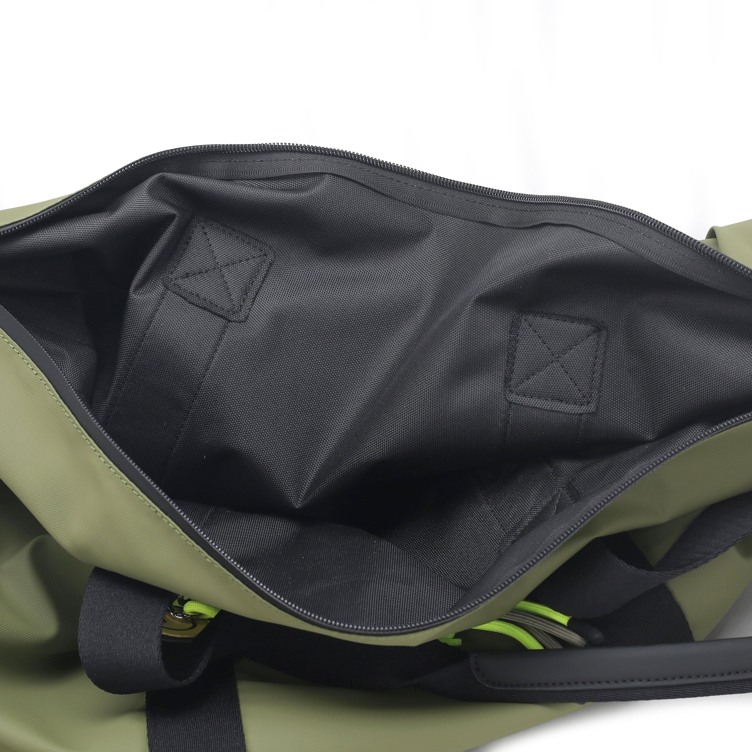 PF2525B80.C42 - Shopping bag grande Ginevra colore verde oliva - VERDE | Le Pandorine