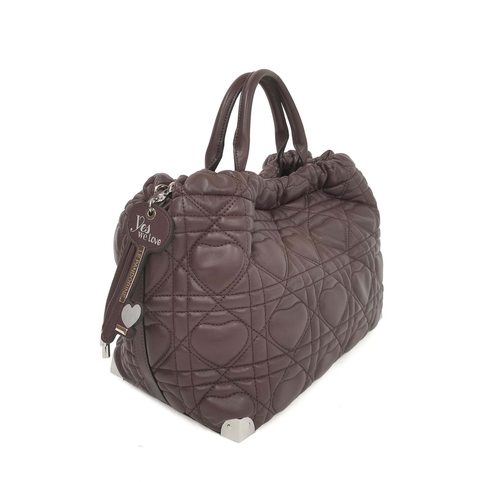 Borsa a mano Love Bucket colore testa di moro - Collezione Fall Winter | Le Pandorine