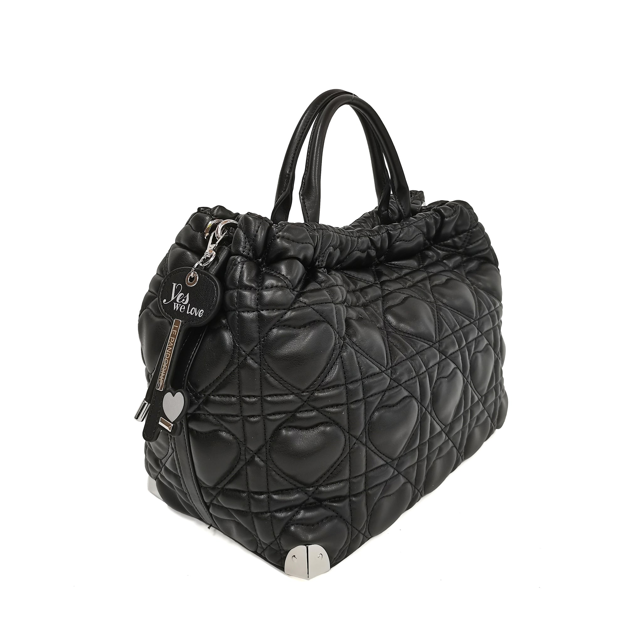 Borsa a mano Love Bucket colore nero - Collezione Fall Winter | Le Pandorine