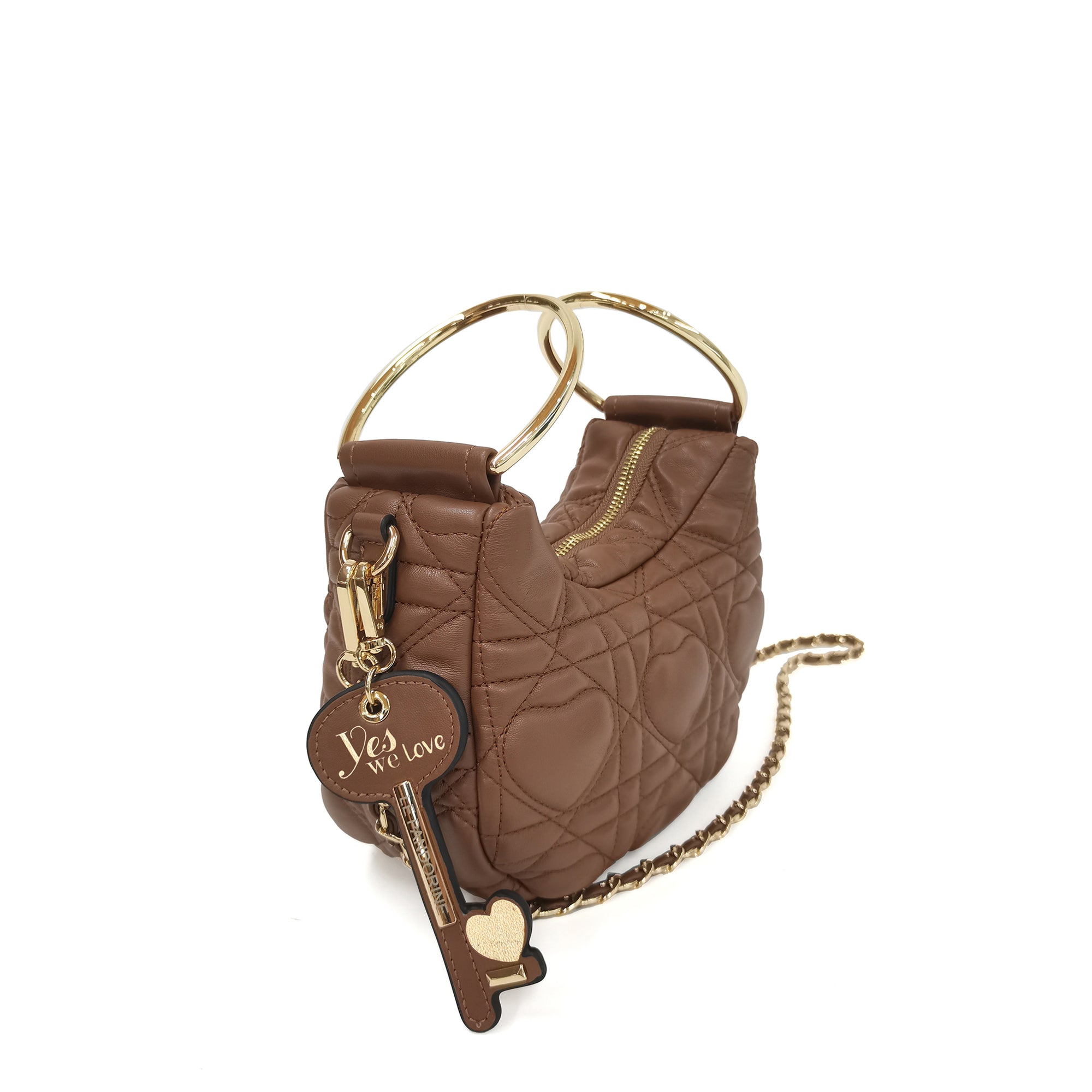 Tracollina Love Ring Bag colore legno - Collezione Fall Winter | Le Pandorine