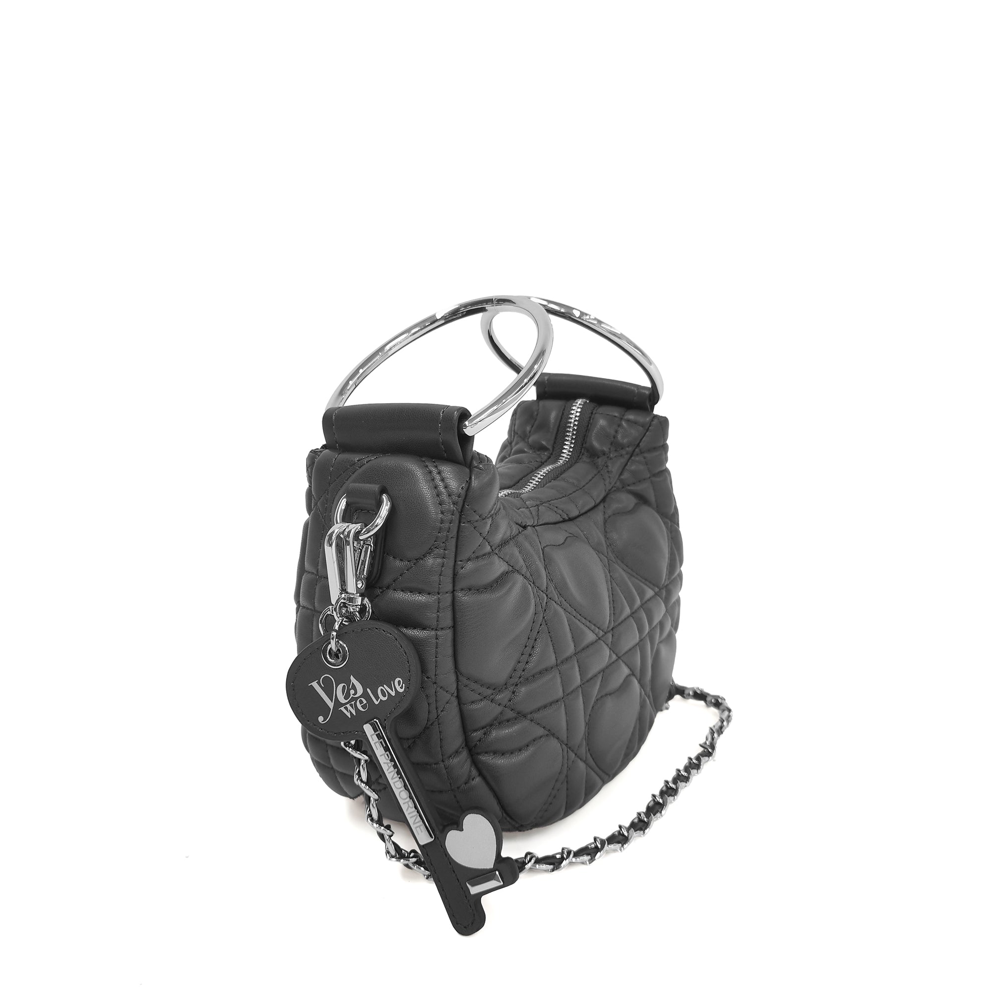 Tracollina Love Ring Bag colore nero - Collezione Fall Winter | Le Pandorine