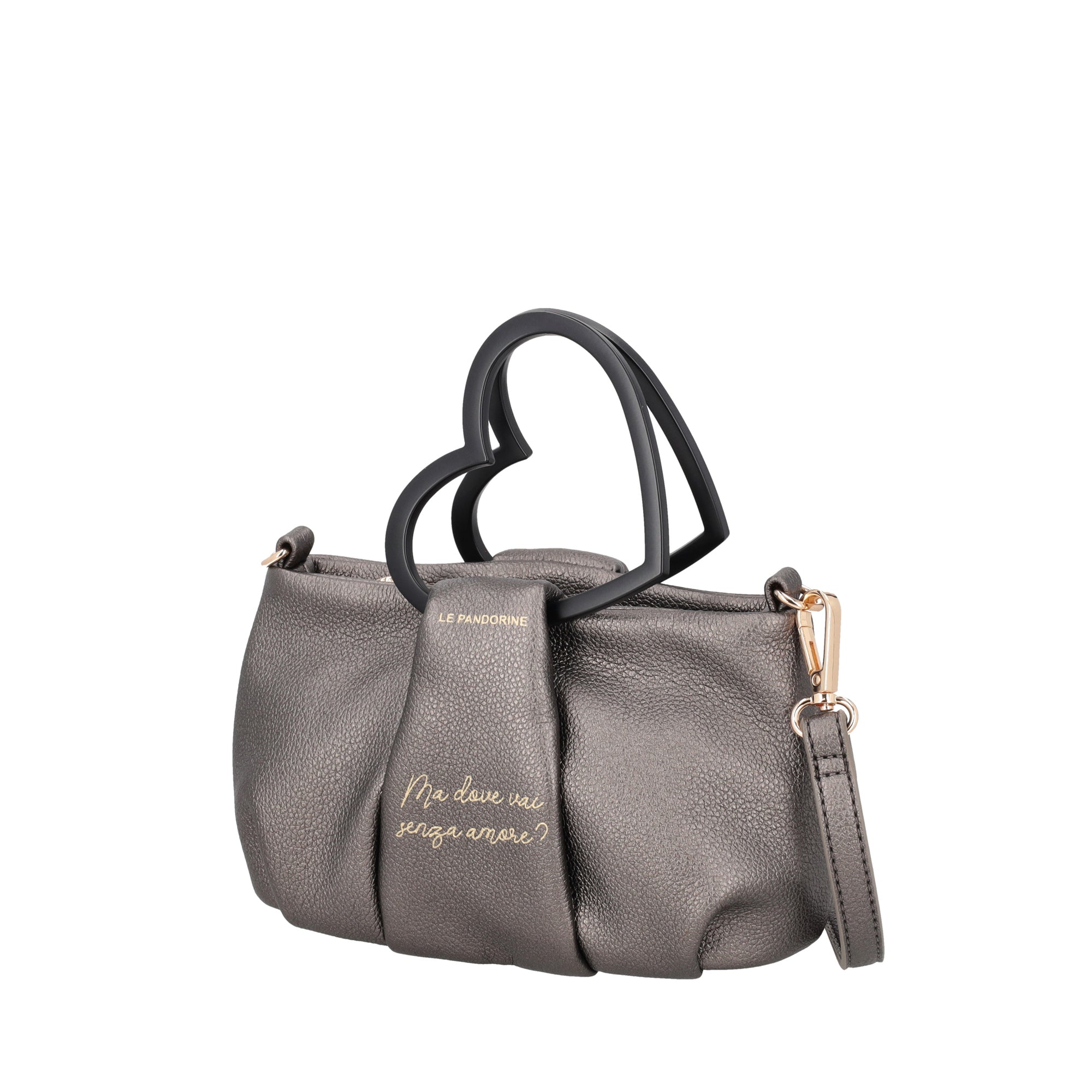 Tracollina Amore Mini colore canna di fucile - Collezione Fall Winter | Le Pandorine