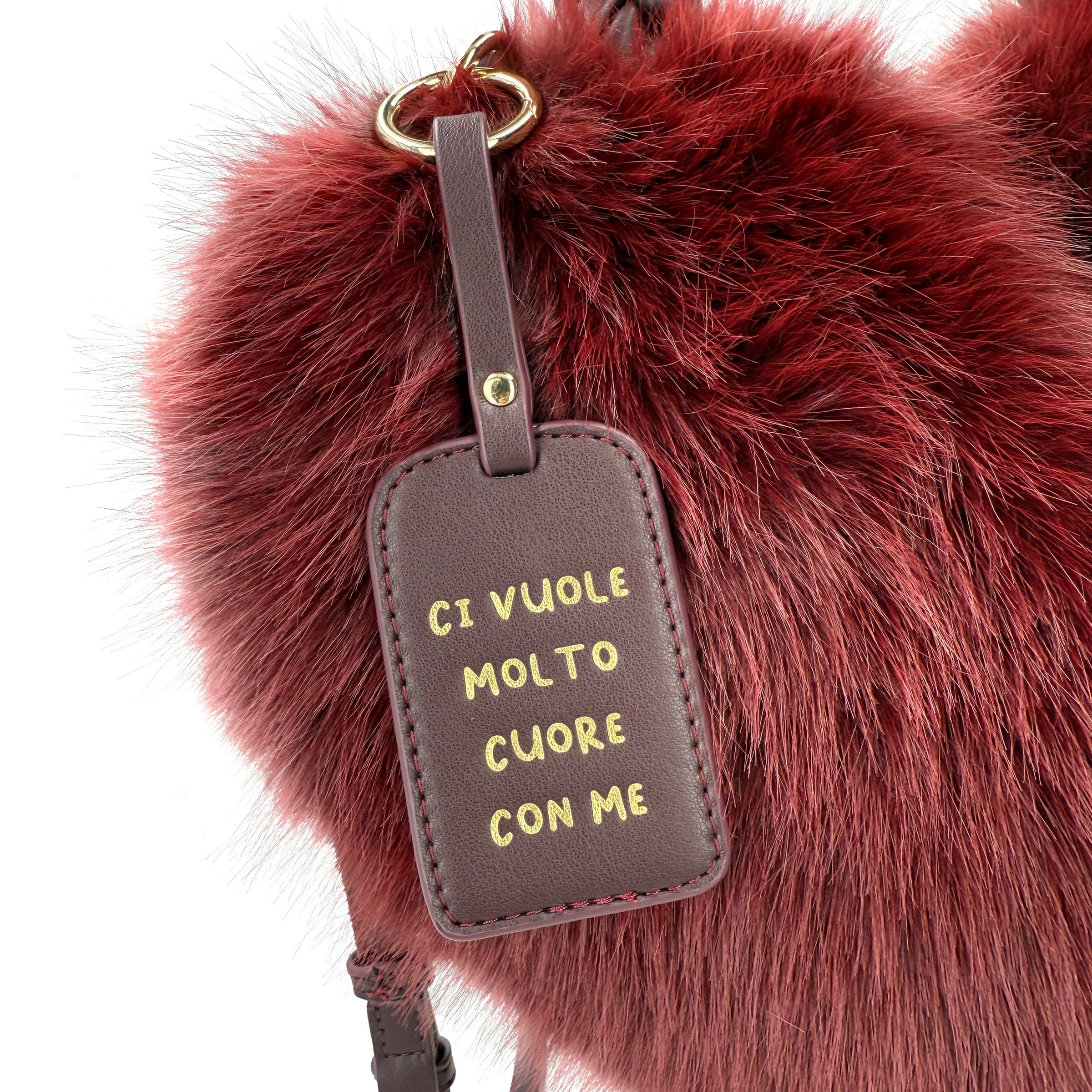 Borsa cuore Heart colore bordeaux - Collezione Fall Winter | Le Pandorine