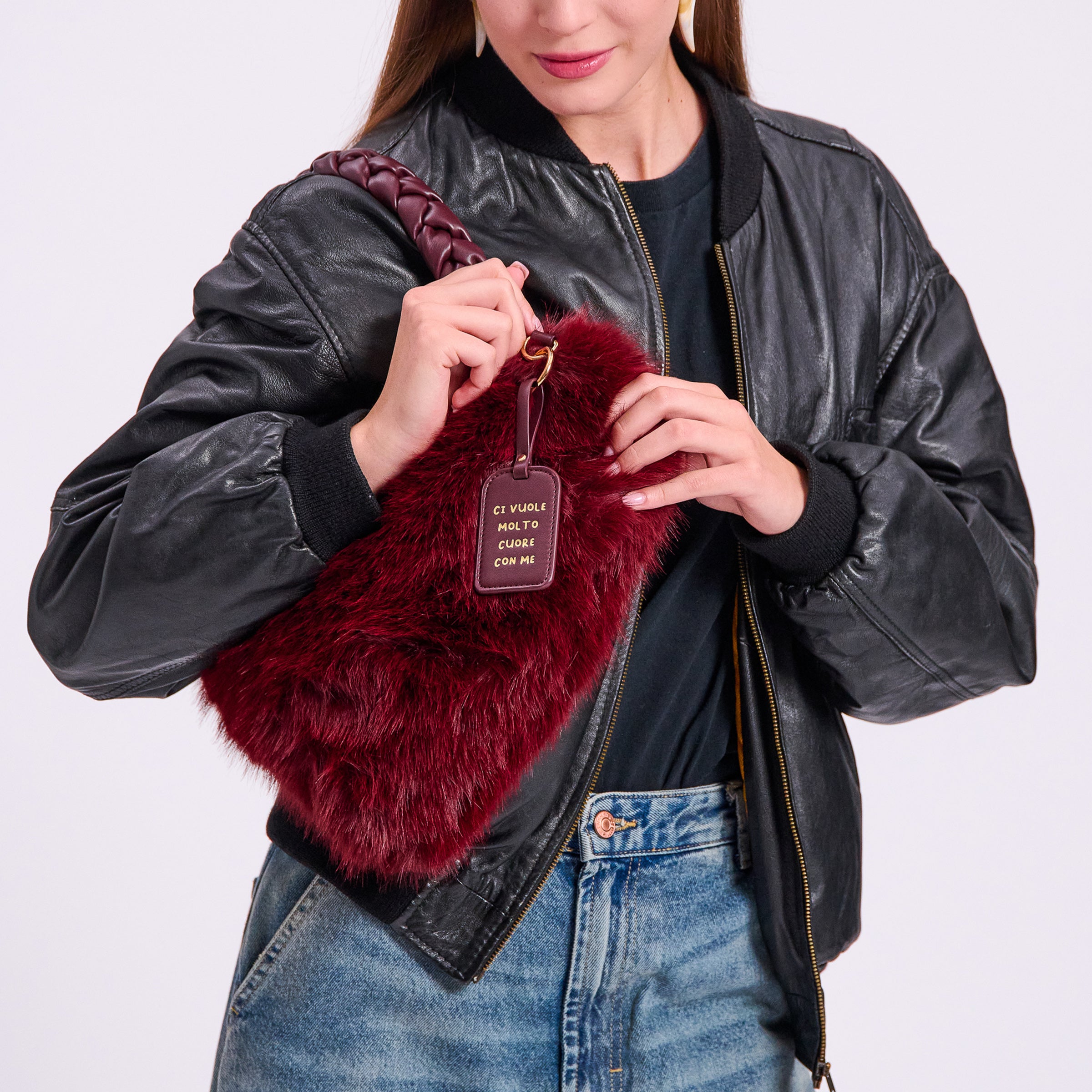 Borsa cuore Heart colore bordeaux - Collezione Fall Winter | Le Pandorine