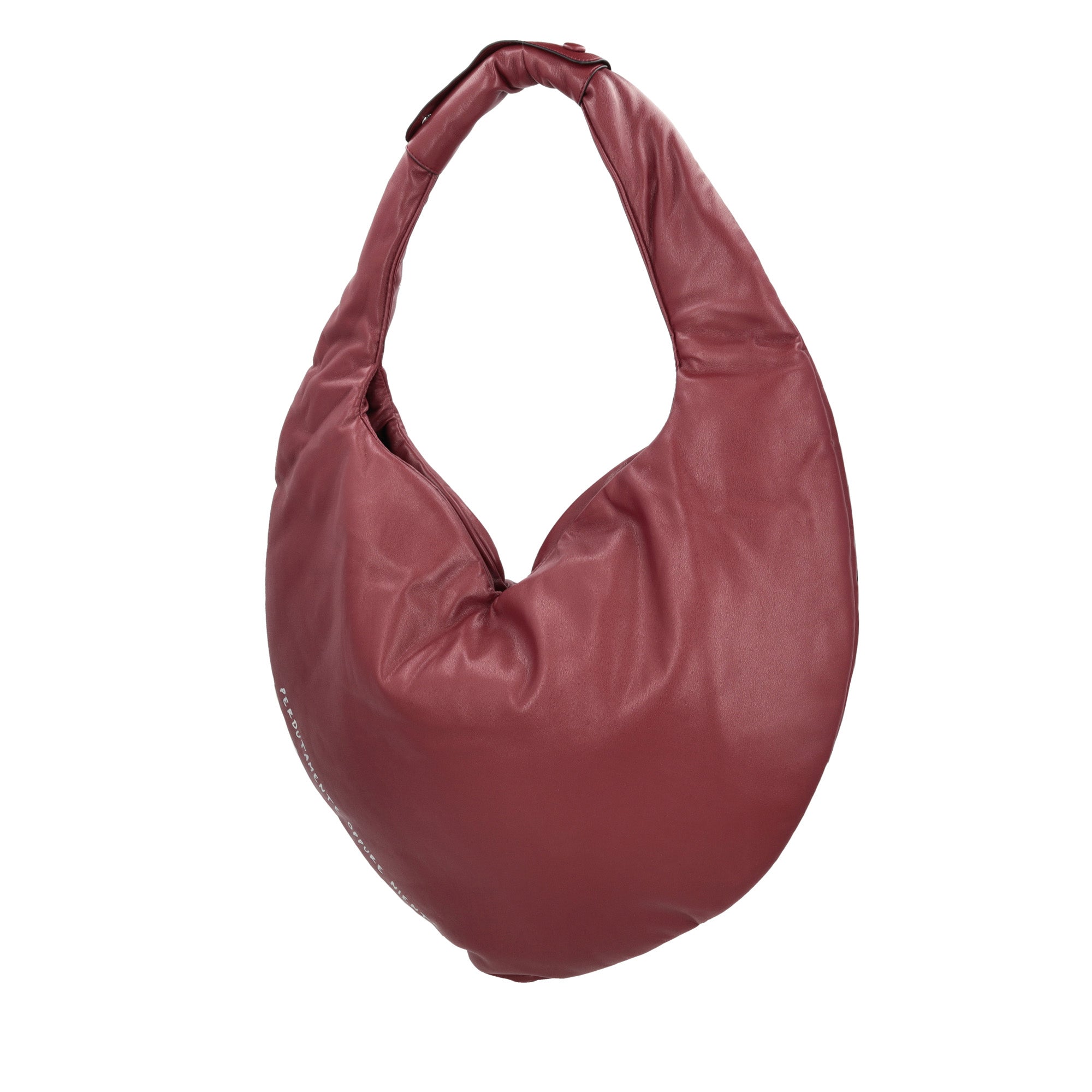 Borsa a spalla grande Heart Bag colore bordeaux - Collezione Fall Winter | Le Pandorine