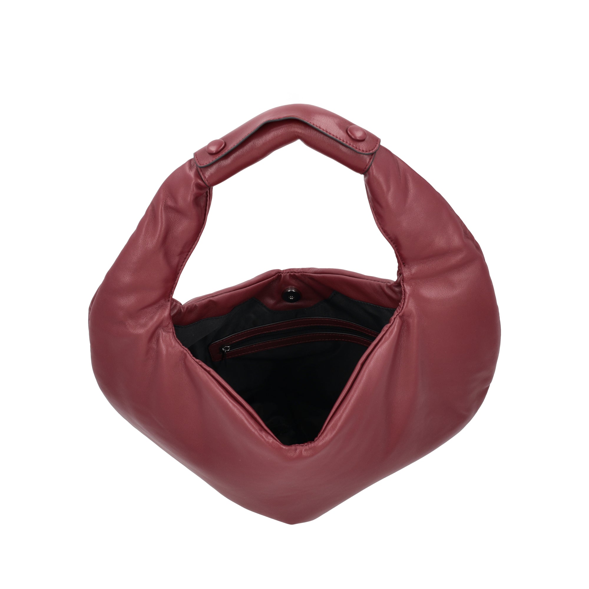 Borsa a spalla grande Heart Bag colore bordeaux - Collezione Fall Winter | Le Pandorine