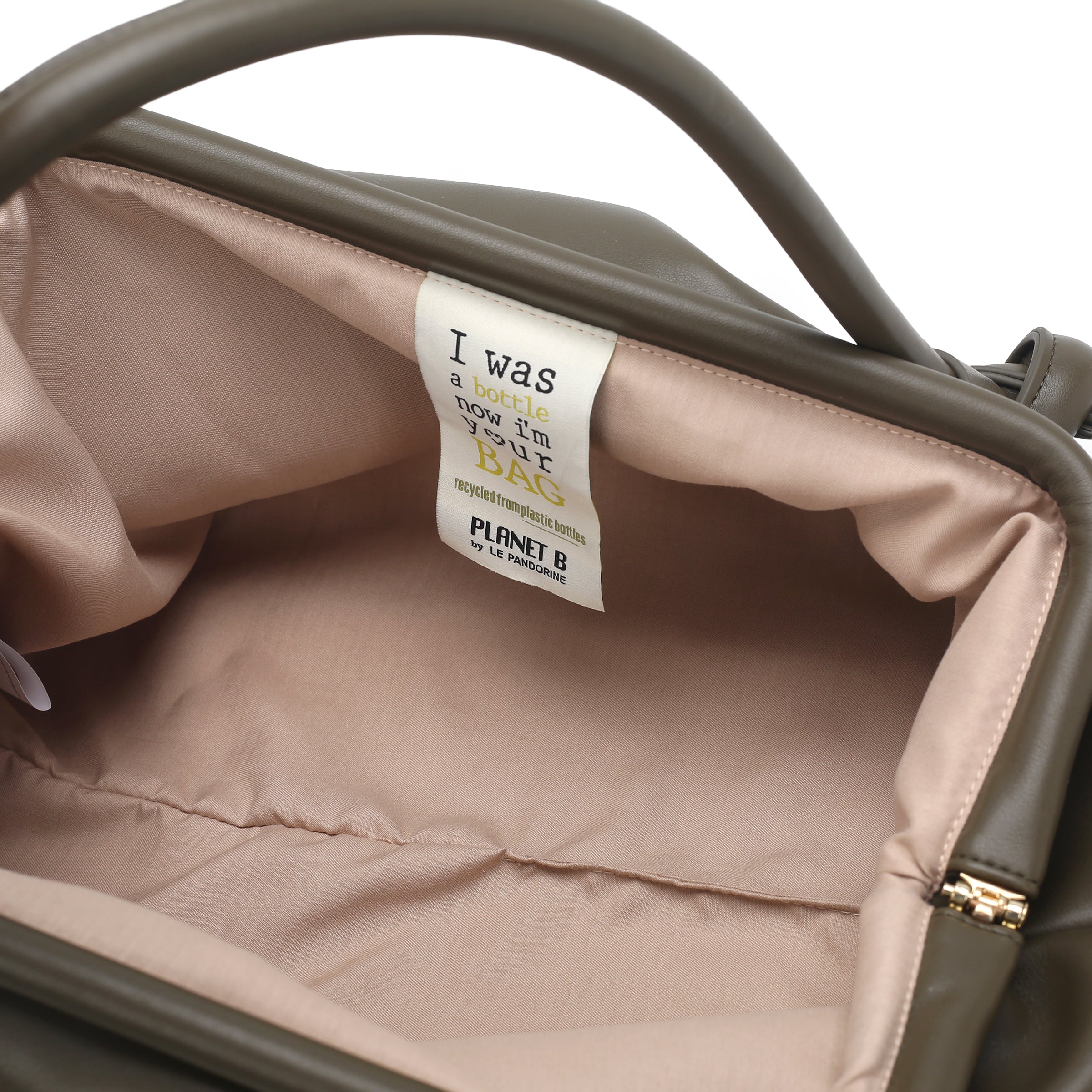 Borsa a mano grande Bottle Maxi colore verde militare - Planet B | Le Pandorine
