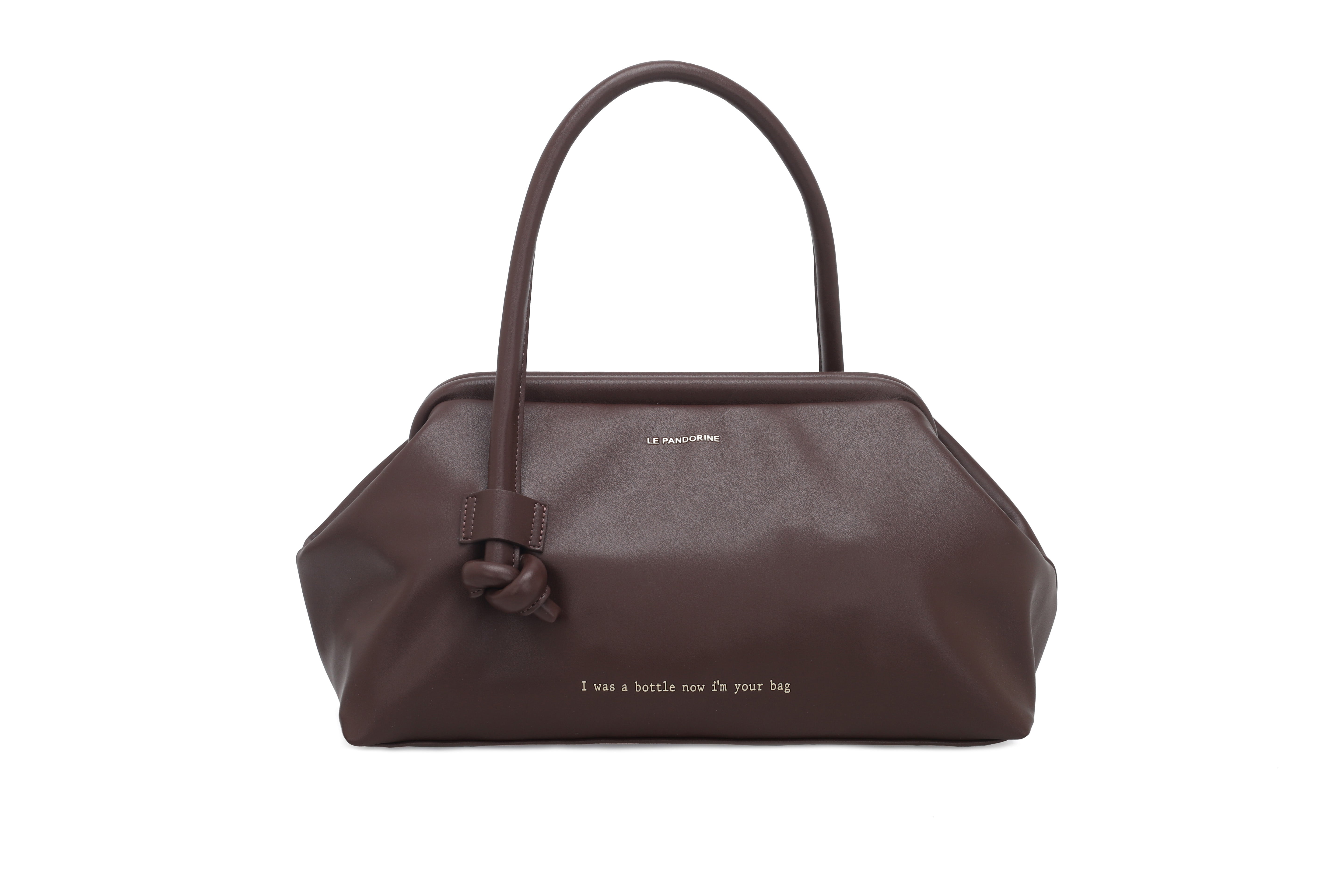 PF253B540.C60 - Borsa a mano grande Bottle Maxi colore testa di moro - MARRONE | Le Pandorine