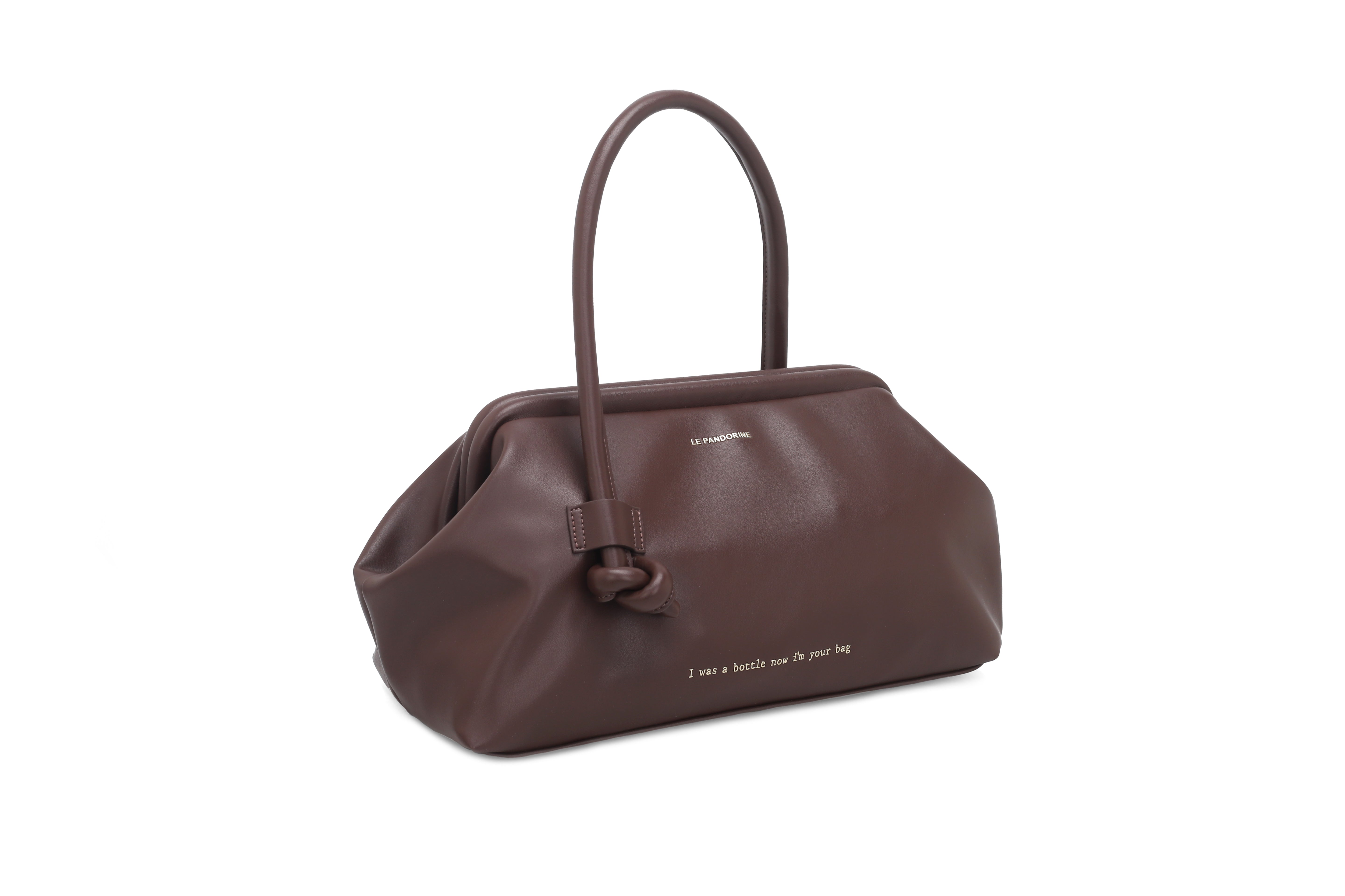 PF253B540.C60 - Borsa a mano grande Bottle Maxi colore testa di moro - MARRONE | Le Pandorine