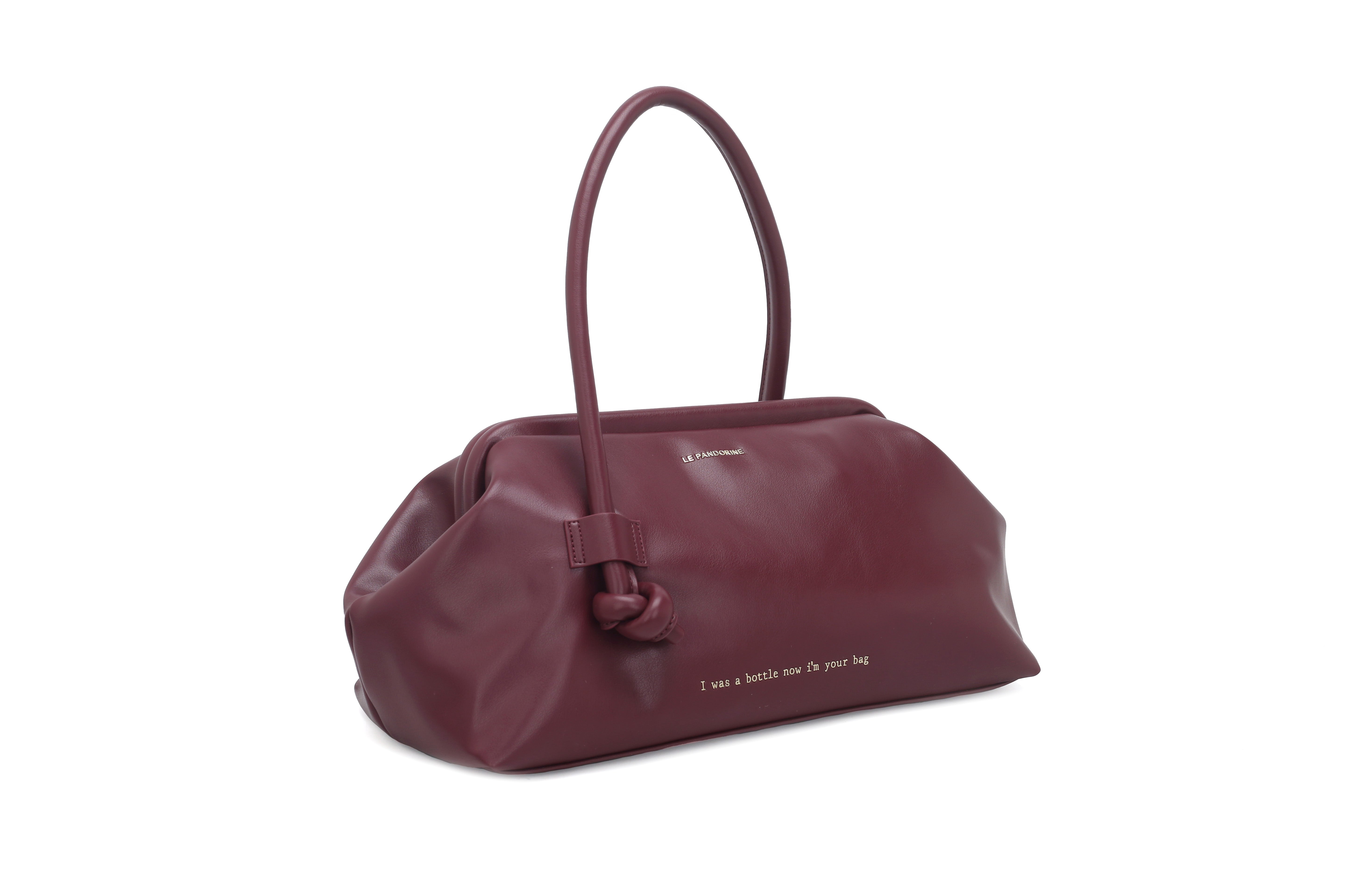 PF253B540.C80 - Borsa a mano grande Bottle Maxi colore prugna - VIOLA | Le Pandorine