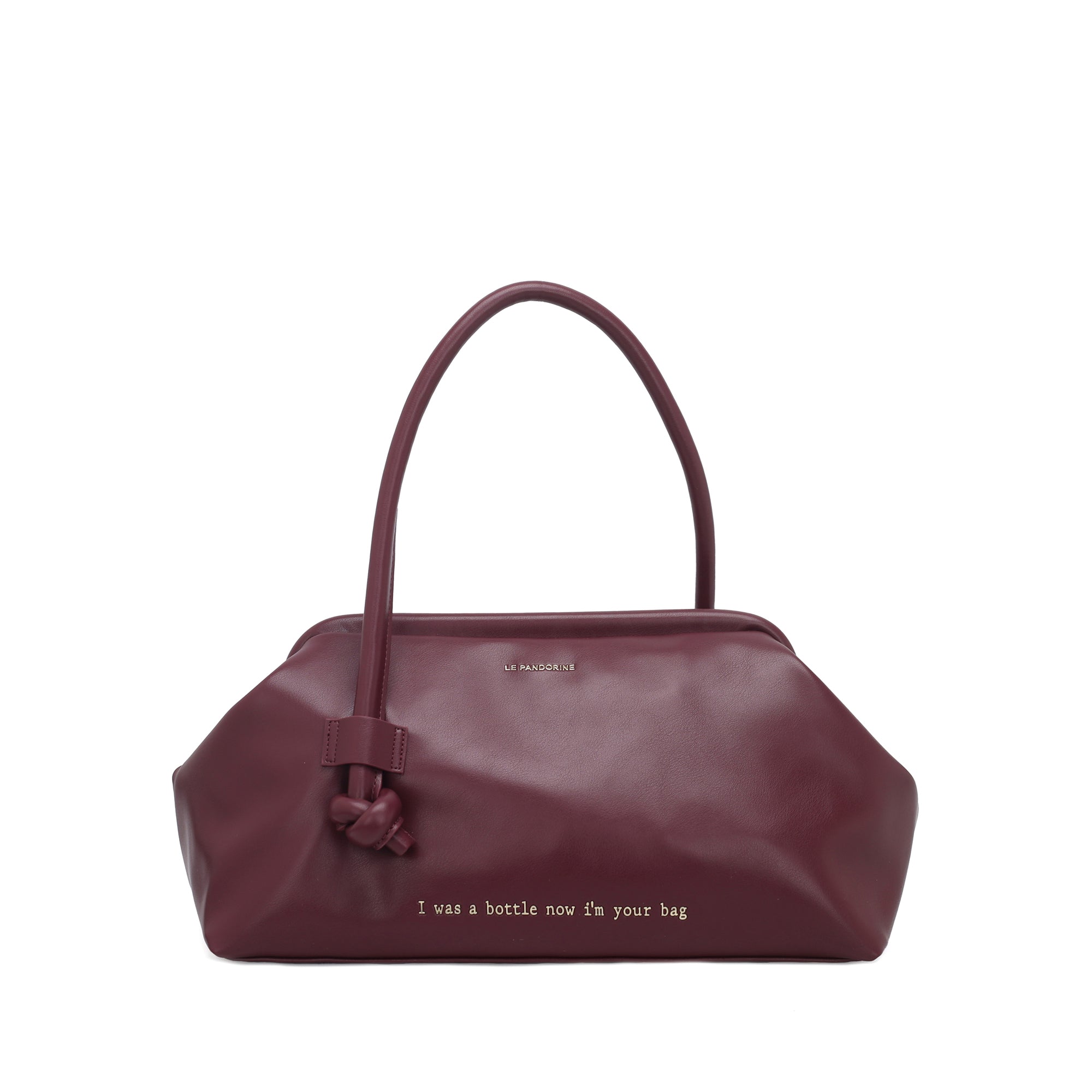 Borsa a mano media Bottle colore prugna - All | Le Pandorine