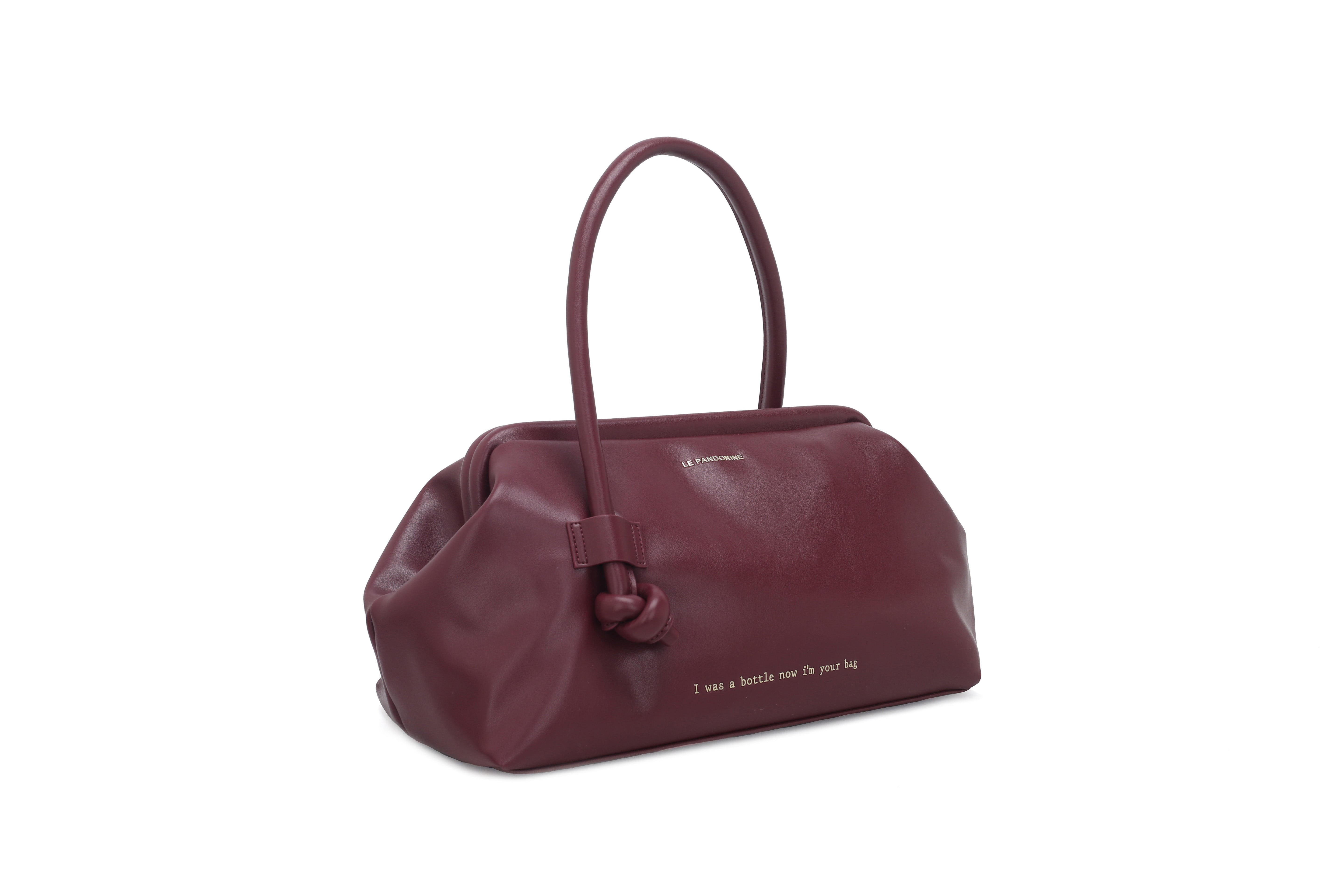 PF253B541.C80 - Borsa a mano media Bottle colore prugna - VIOLA | Le Pandorine