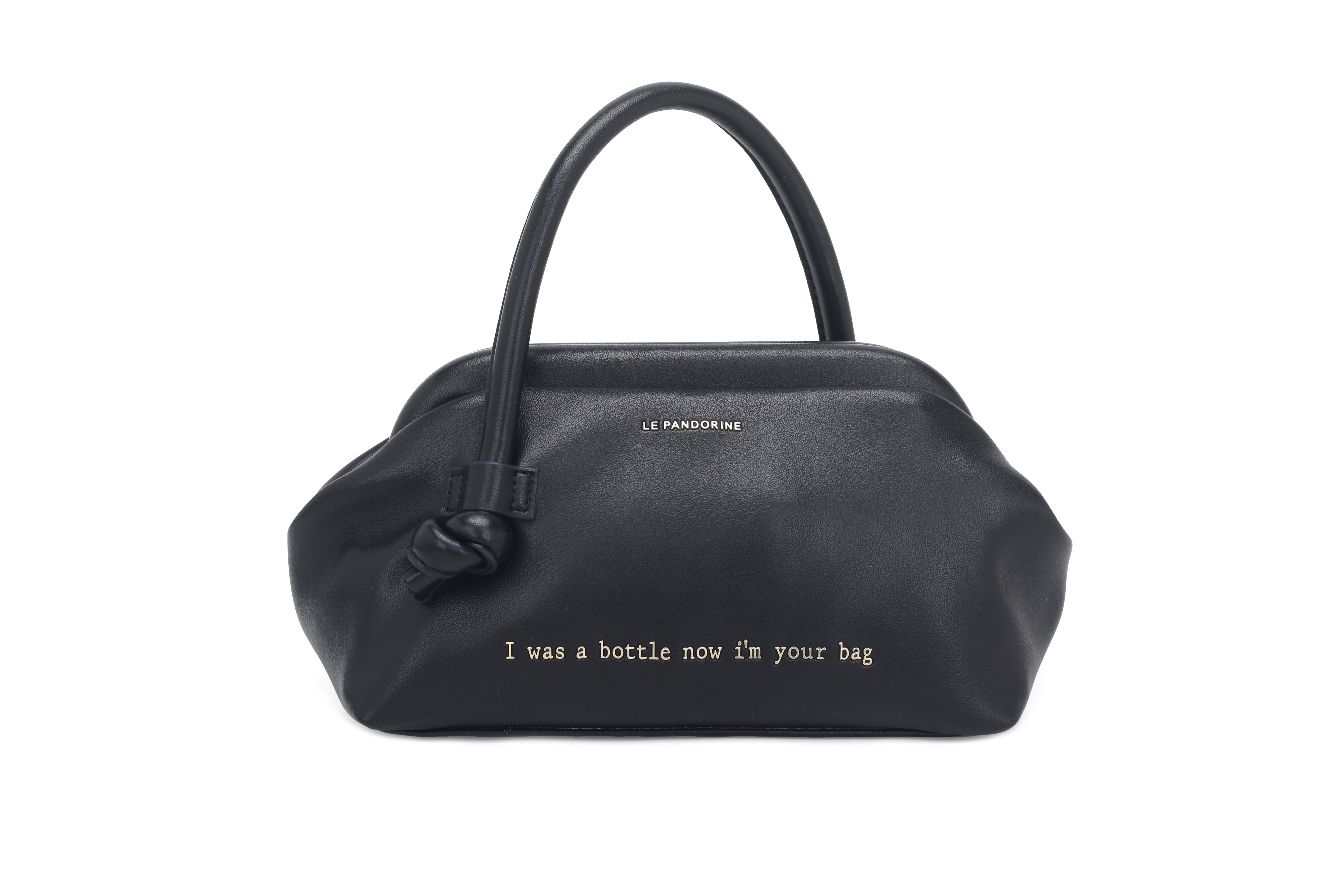 PF253B542.C99 - Borsa a mano piccola Bottle colore nero - NERO | Le Pandorine