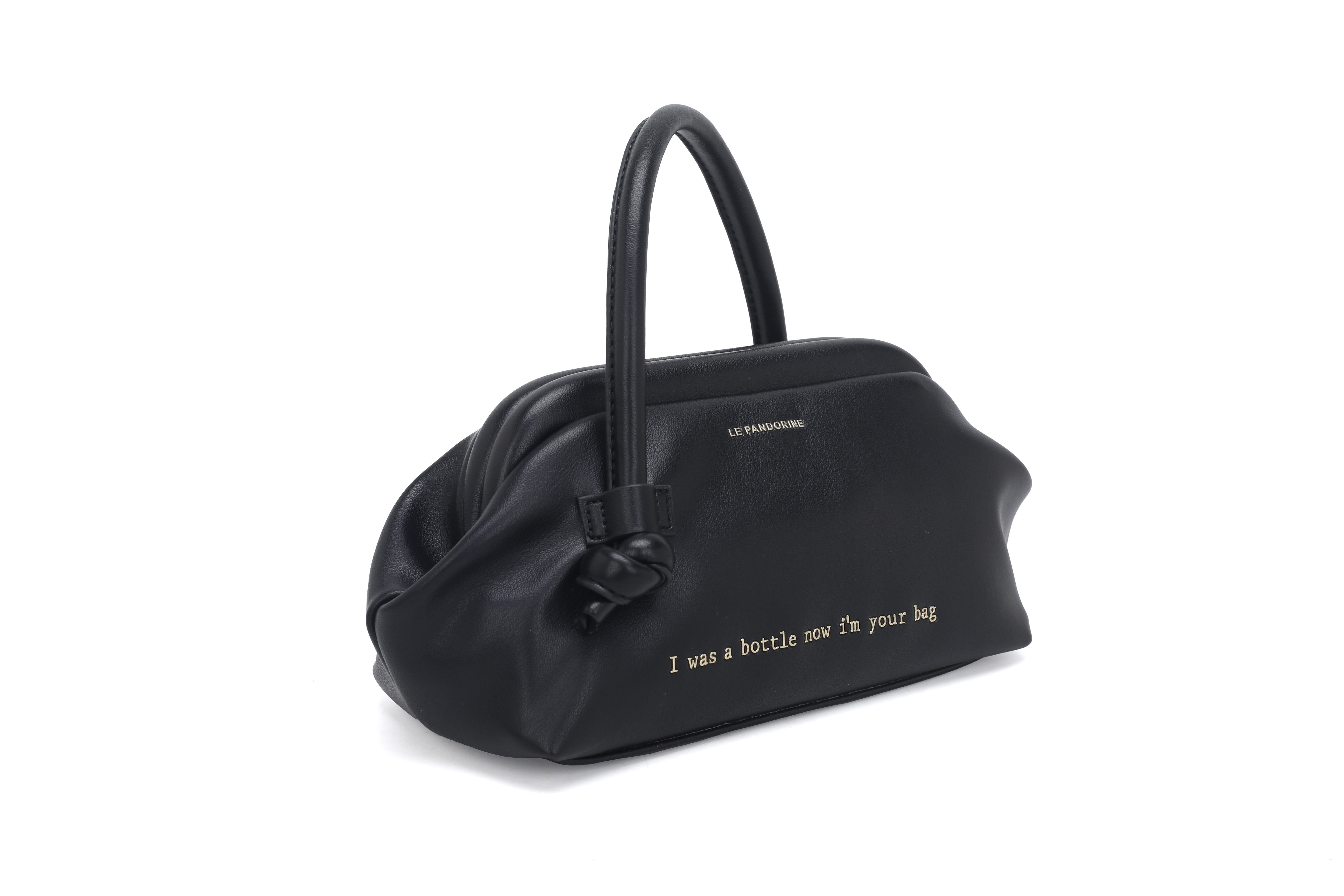 PF253B542.C99 - Borsa a mano piccola Bottle colore nero - NERO | Le Pandorine