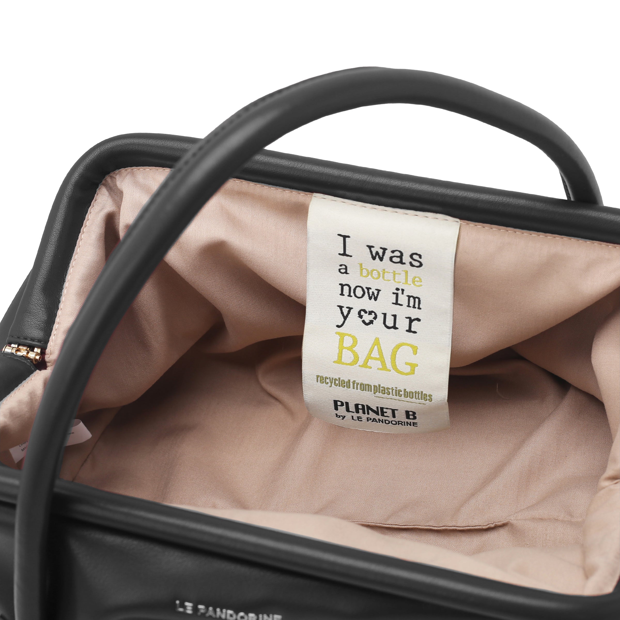 Borsa a mano piccola Bottle colore nero - Planet B | Le Pandorine