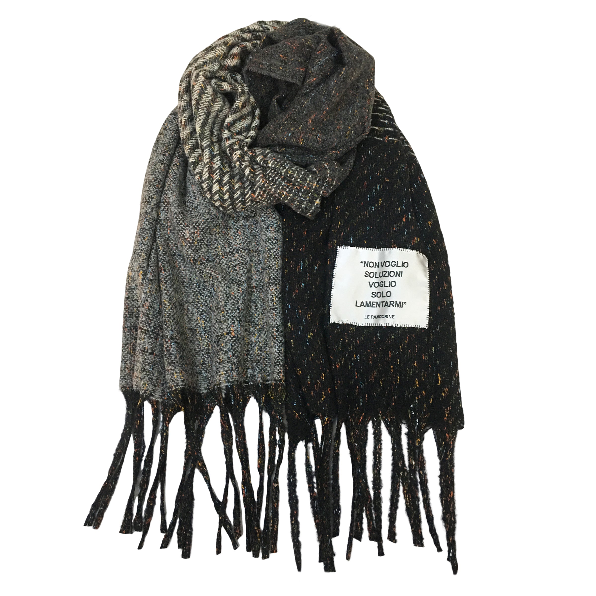 SCIARPA 65x185 Morgan colore nero - NERO | Le Pandorine
