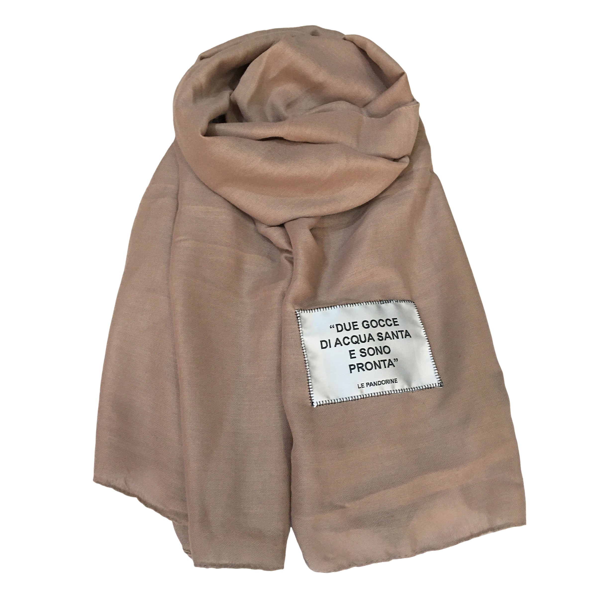 Beige aria scarf 90x180 - Collezione Fall Winter | Le Pandorine