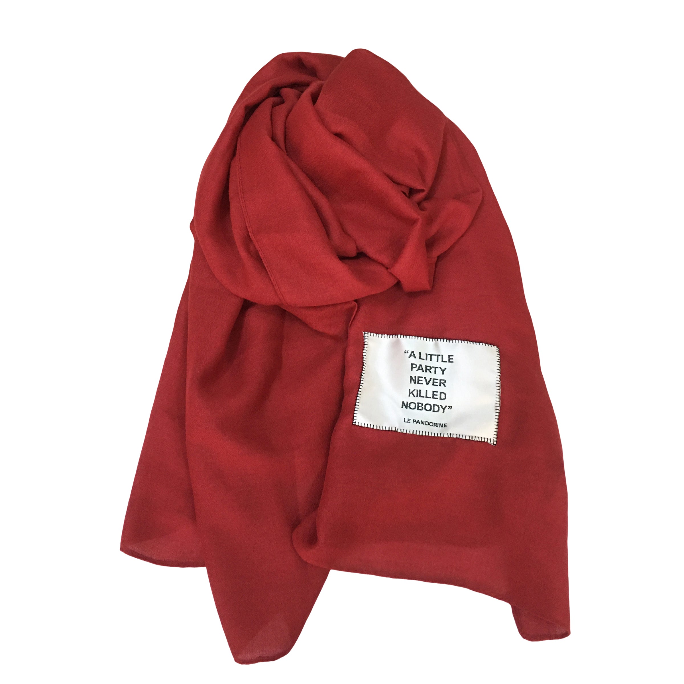 Sciarpa 90x180 Aria colore bordeaux - ROSSO | Le Pandorine