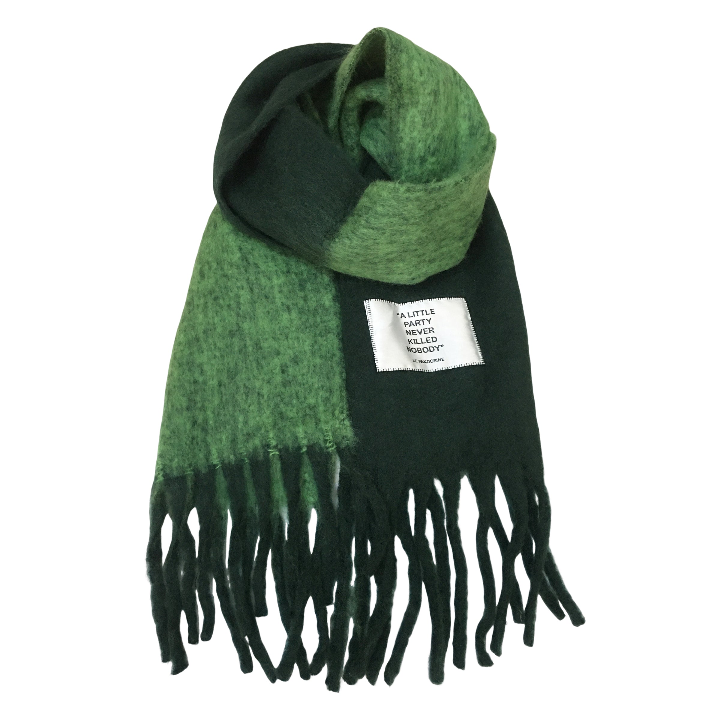 Sciarpa 40x200 Elsa colore verde scuro - VERDE | Le Pandorine