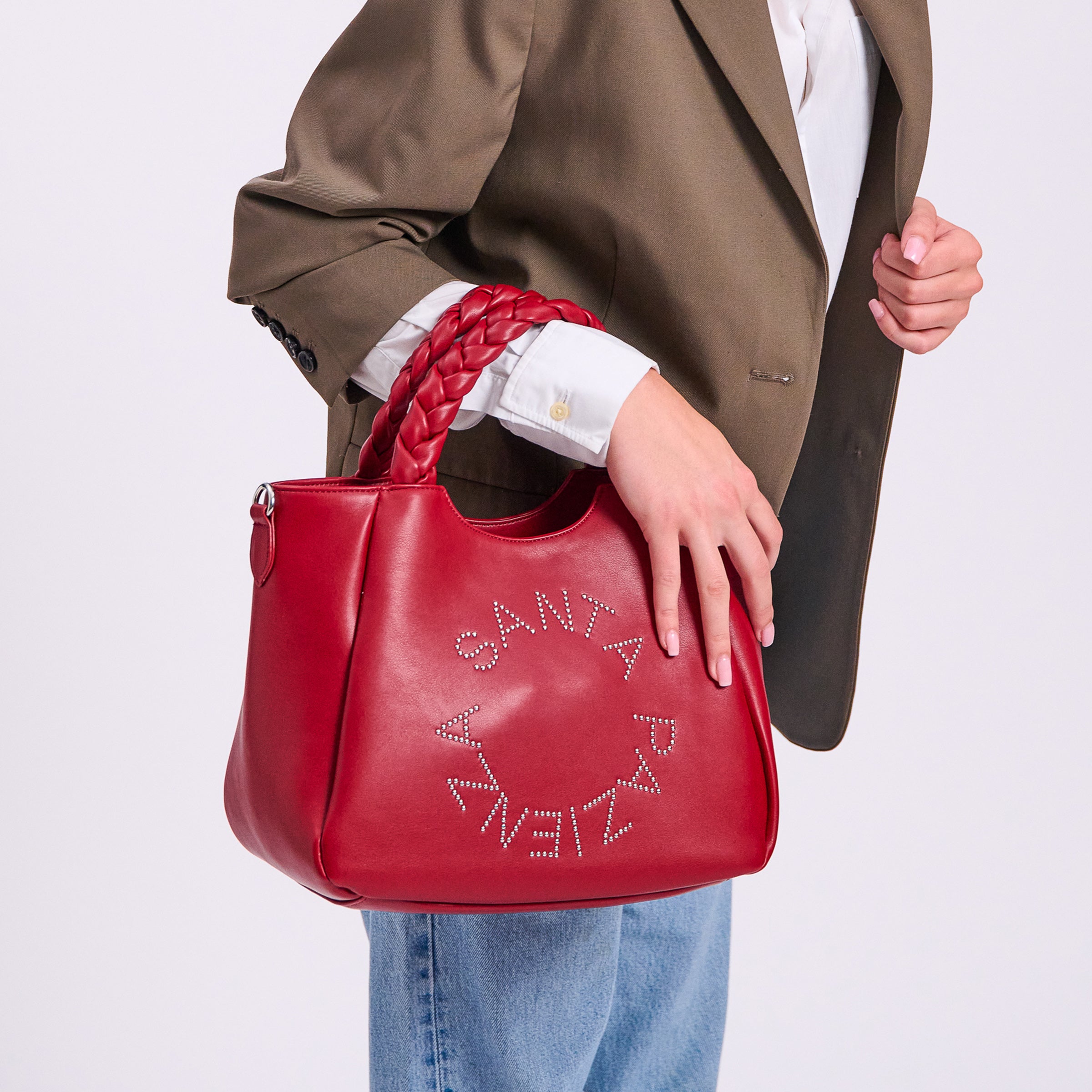 Borsa media Beatrice Hobo colore bordeaux - Beatrice | Le Pandorine