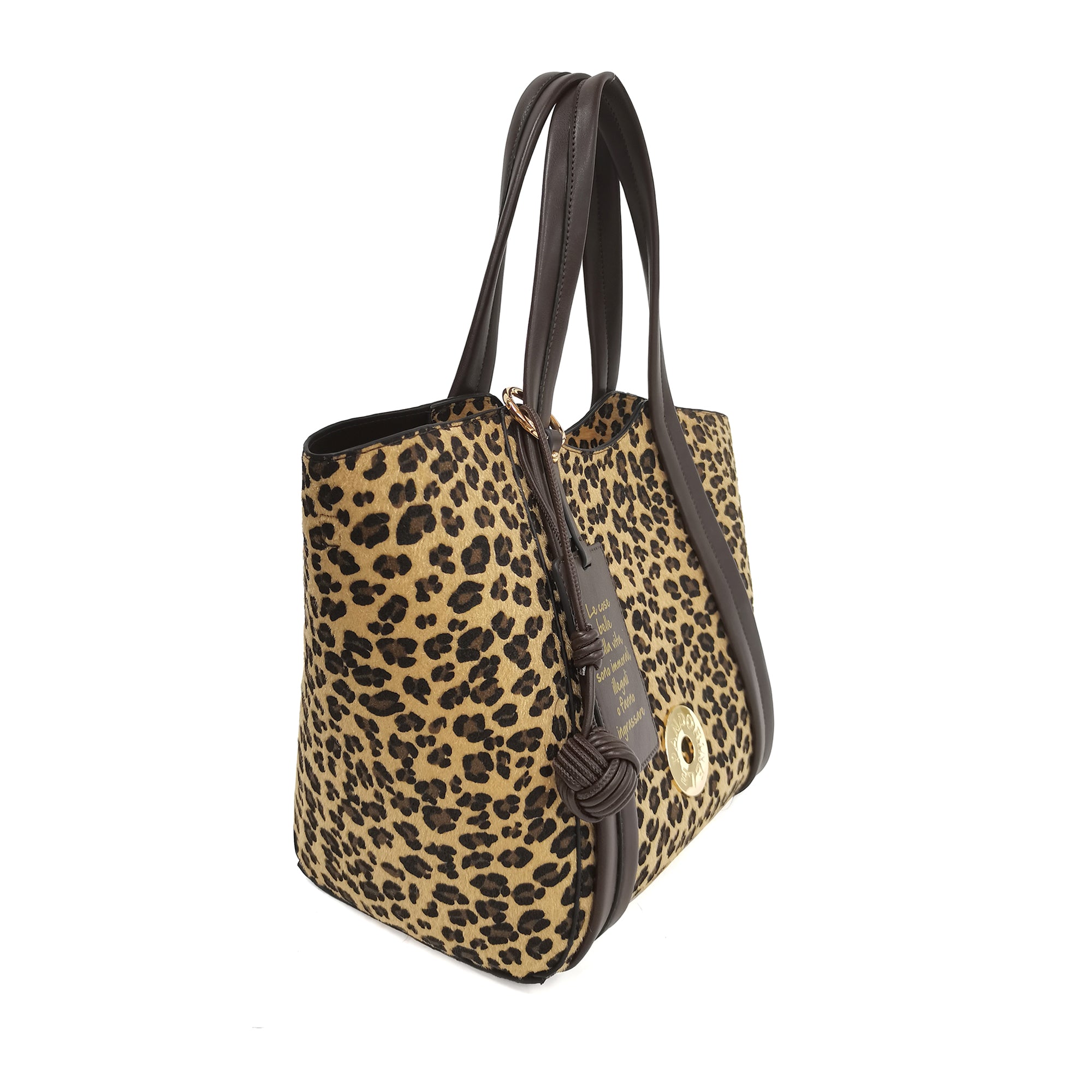 PF255B575.06M - Shopping grande Vicky colore maculato - MARRONE | Le Pandorine
