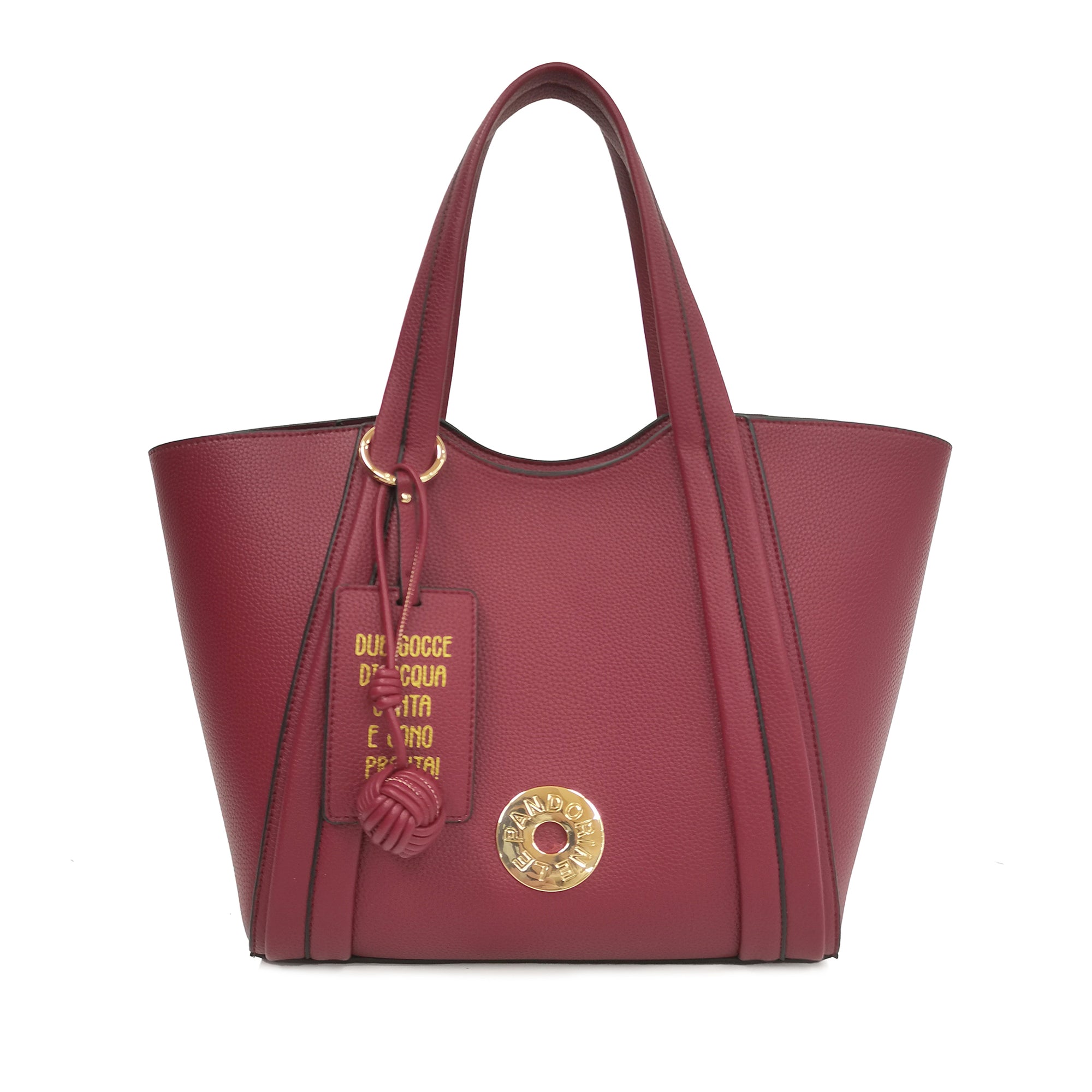 PF255B575.C23 - Shopping grande Vicky colore bordeaux - ROSSO | Le Pandorine