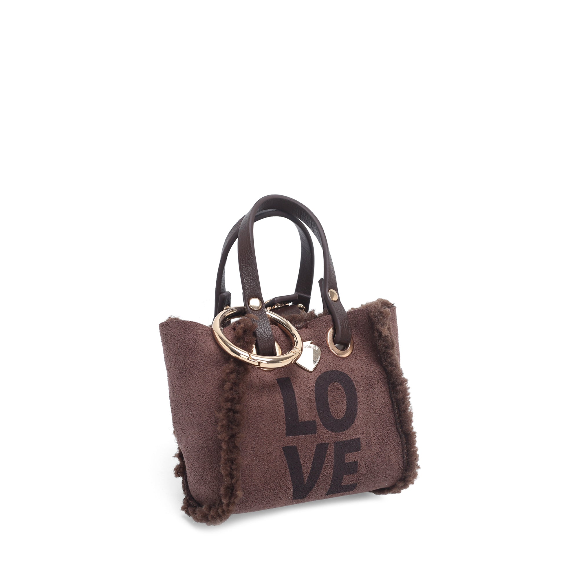 Dark brown little p keychain - All | Le Pandorine