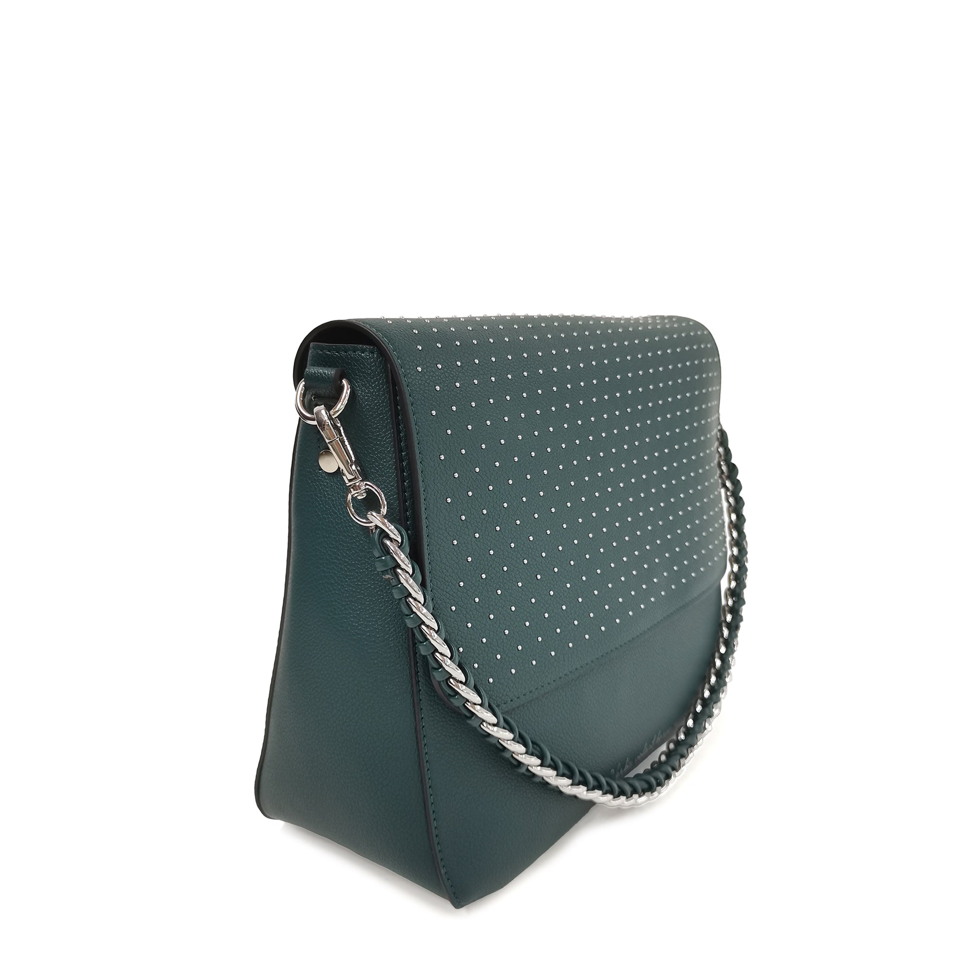 Borsa a spalla media Brenda colore petrolio - Collezione Fall Winter | Le Pandorine
