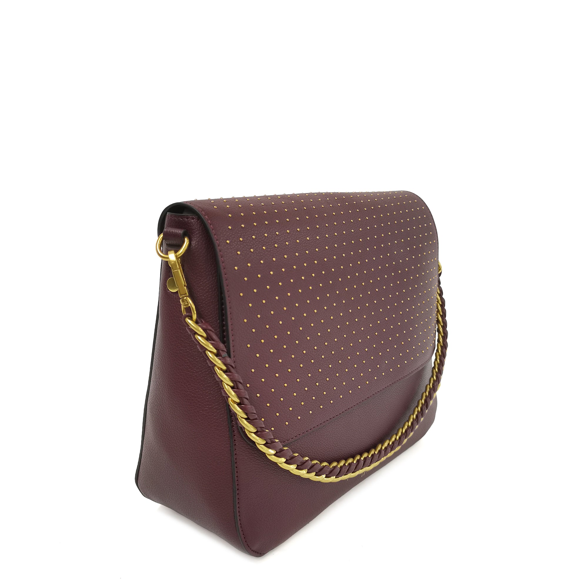 Borsa a spalla media Brenda colore bordeaux - Collezione Fall Winter | Le Pandorine