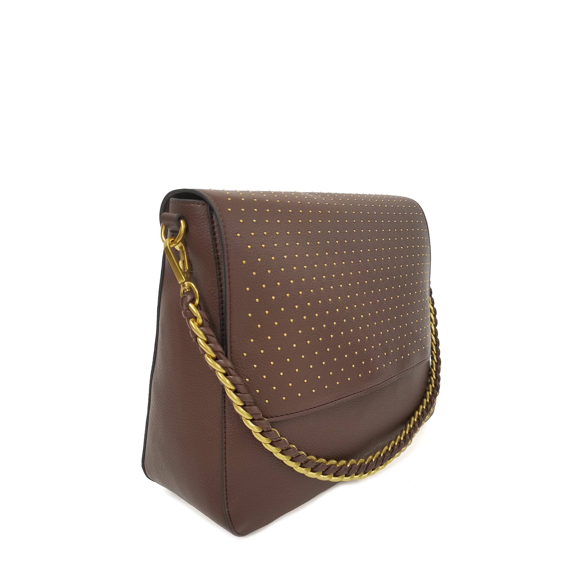 Borsa a spalla media Brenda colore testa di moro - Collezione Fall Winter | Le Pandorine
