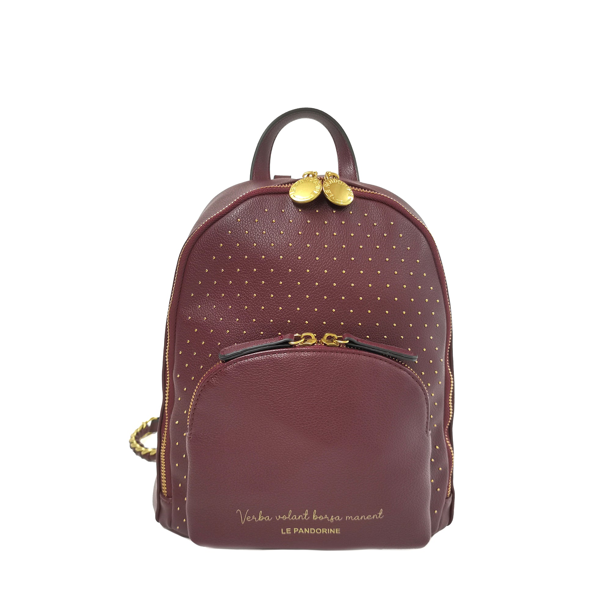 Zaino medio Brenda colore bordeaux - Collezione Fall Winter | Le Pandorine