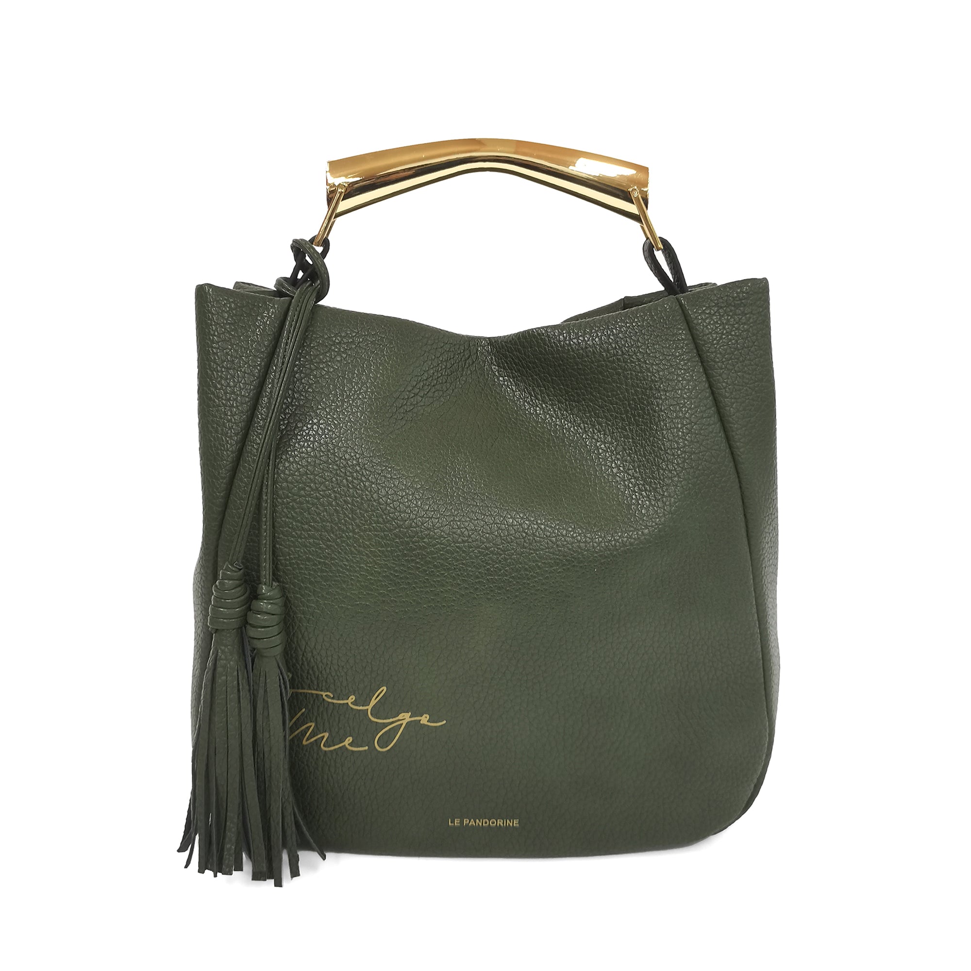 Borsa a spalla Denise colore verde militare - Denise | Le Pandorine