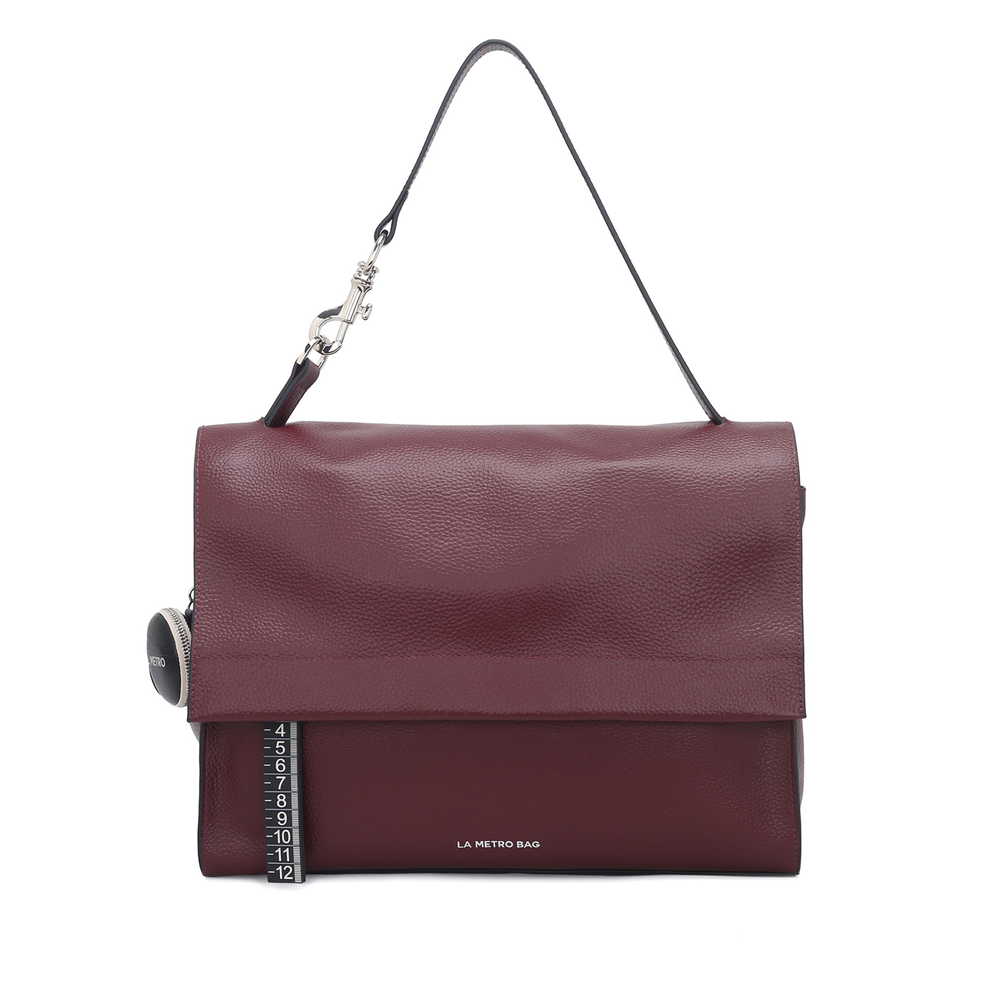 Borsa a spalla grande Metro Bag colore bordeaux - Metro Bag: Borse in Pelle | Le Pandorine