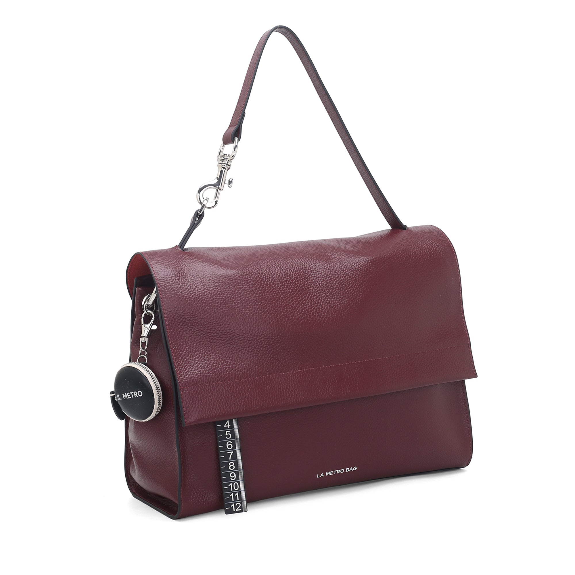 Borsa a spalla grande Metro Bag colore bordeaux - Metro Bag: Borse in Pelle | Le Pandorine