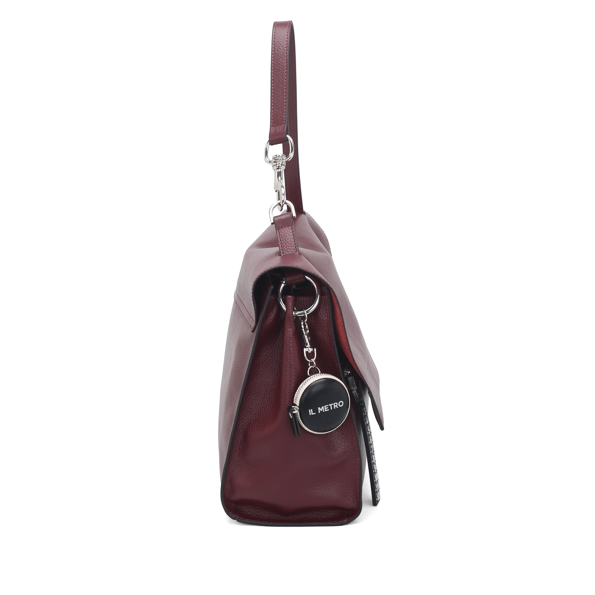 Borsa a spalla grande Metro Bag colore bordeaux - Metro Bag: Borse in Pelle | Le Pandorine