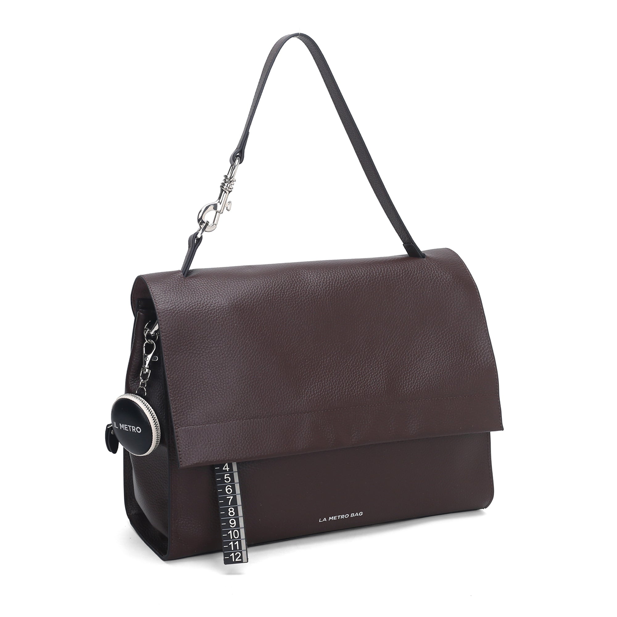 Borsa a spalla grande Metro Bag colore testa di moro - Metro Bag: Borse in Pelle | Le Pandorine