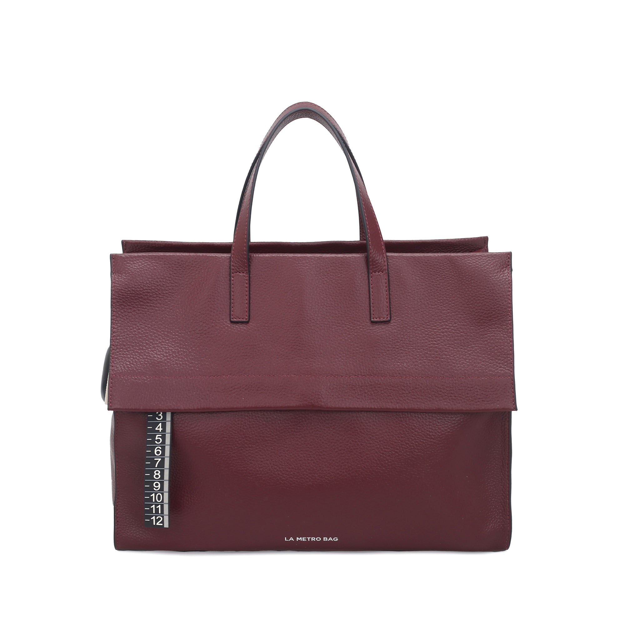 Borsa a mano grande Handbag colore bordeaux - Metro Bag: Borse in Pelle | Le Pandorine