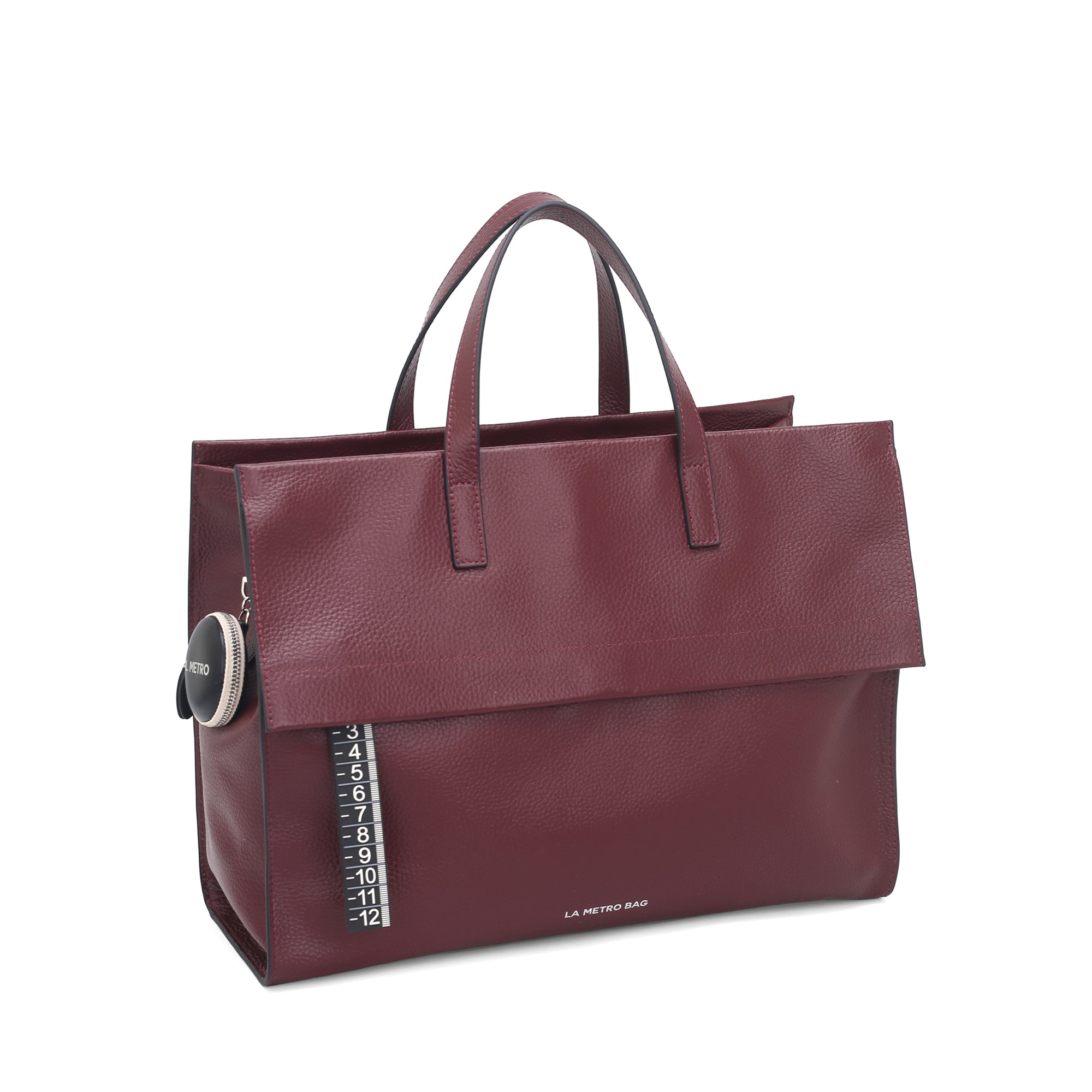 Borsa a mano grande Handbag colore bordeaux - Metro Bag: Borse in Pelle | Le Pandorine