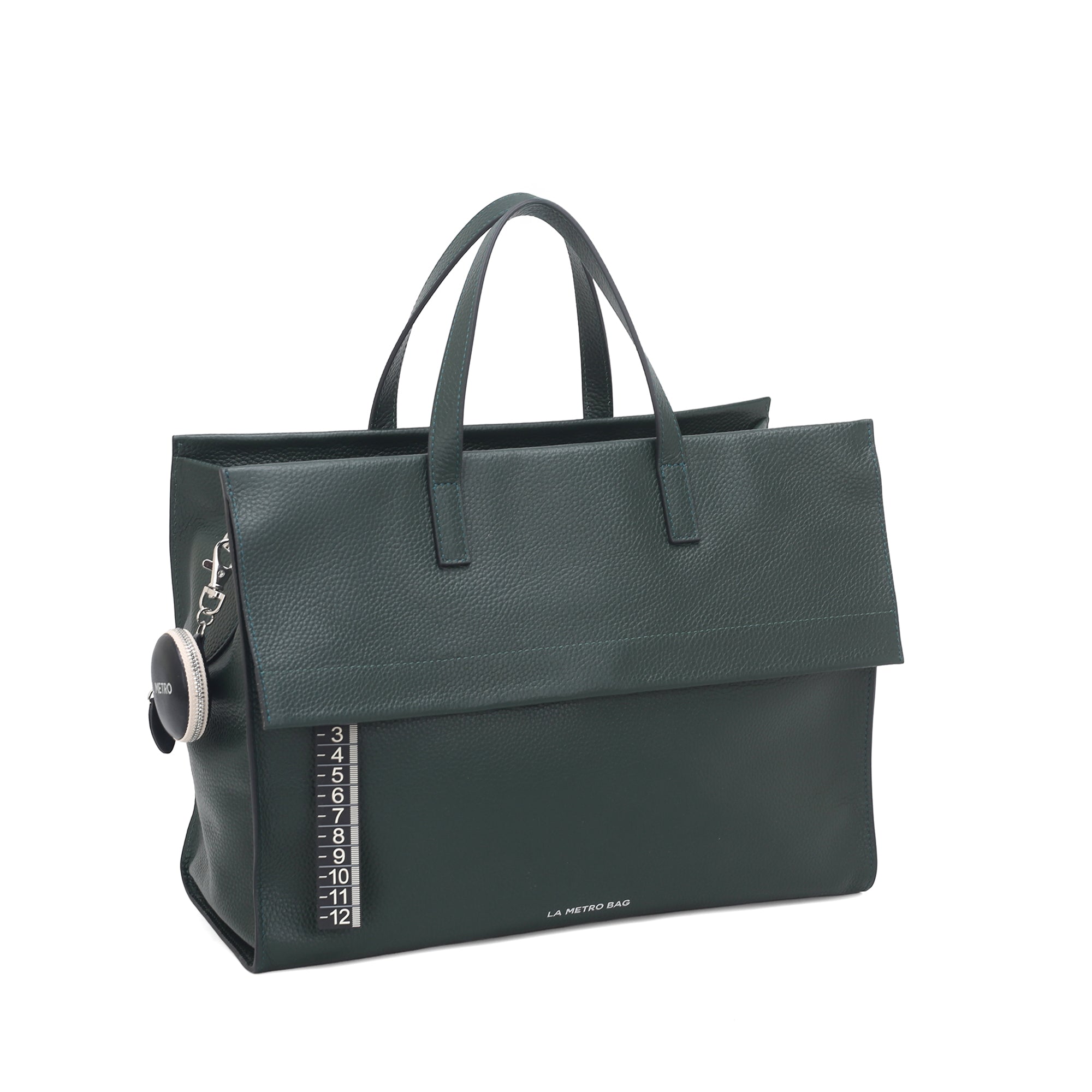 Borsa a mano grande Handbag colore ottanio - Metro Bag: Borse in Pelle | Le Pandorine