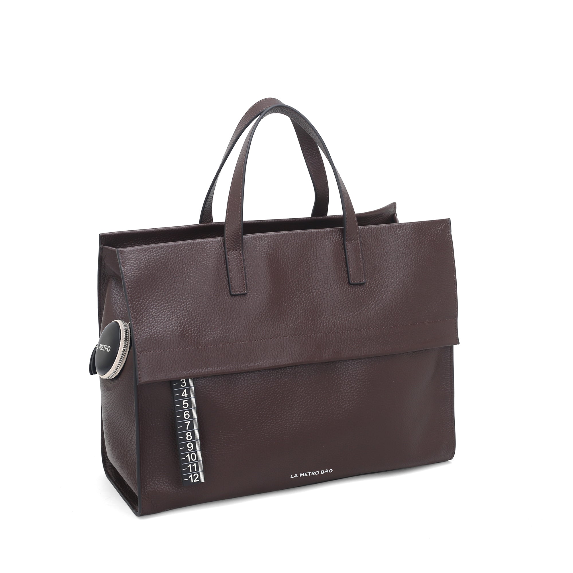 Borsa a mano grande Handbag colore testa di moro - Metro Bag: Borse in Pelle | Le Pandorine