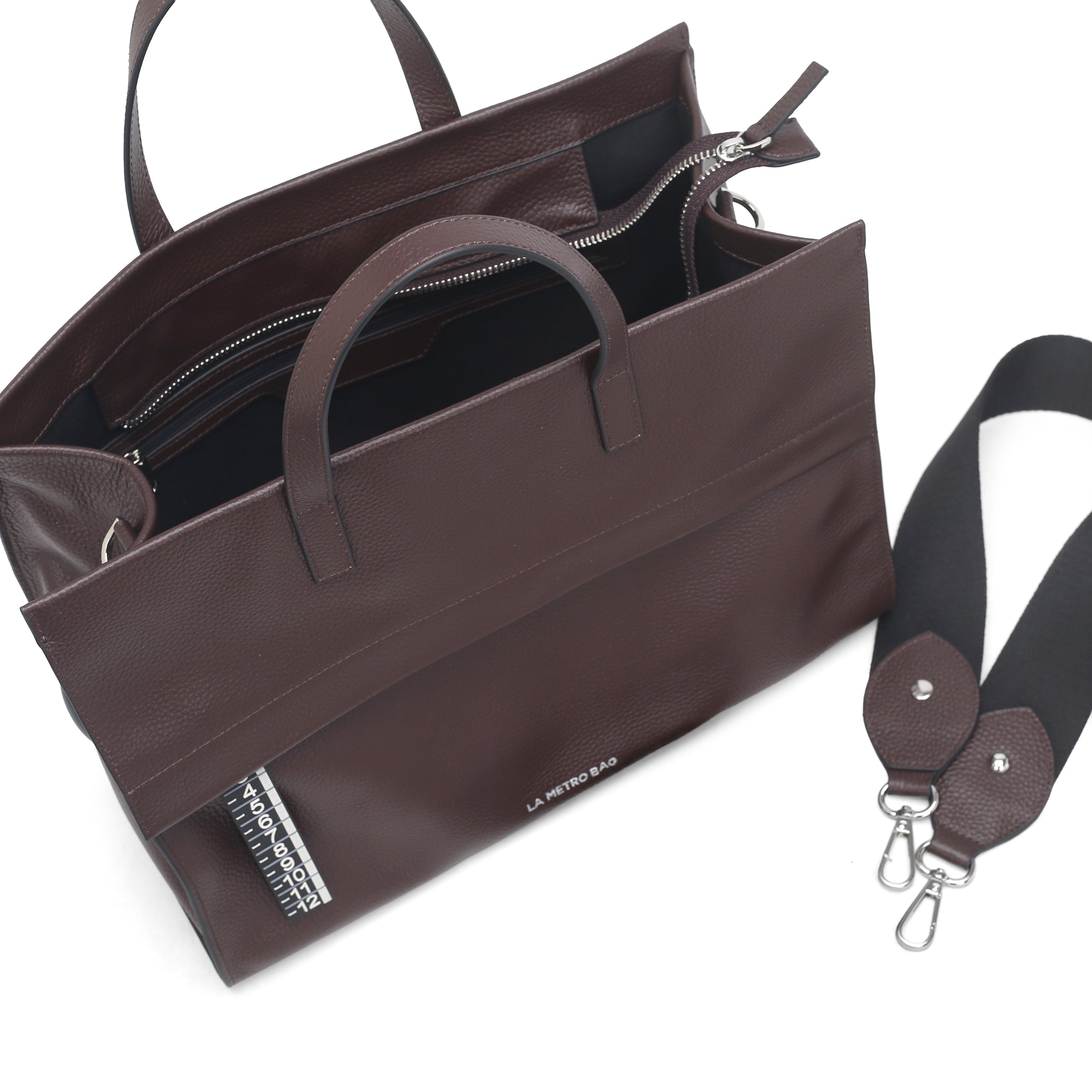 Borsa a mano grande Handbag colore testa di moro - Metro Bag: Borse in Pelle | Le Pandorine
