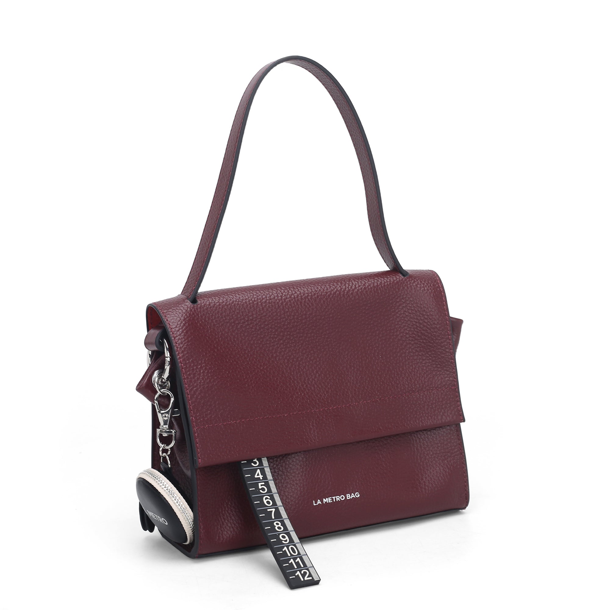 Borse a tracolla Metro Mini colore bordeaux - Metro Bag: Borse in Pelle | Le Pandorine